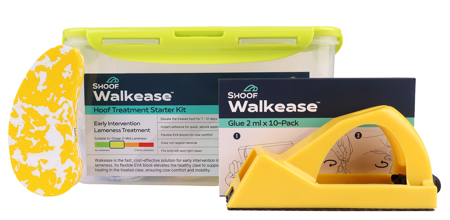 Klauenbehandlung SHOOF Walkease Starterset | 10er Pack - SHOOF Klauenbehandlung SHOOF Walkease Starterset | 10er Pack von SHOOF