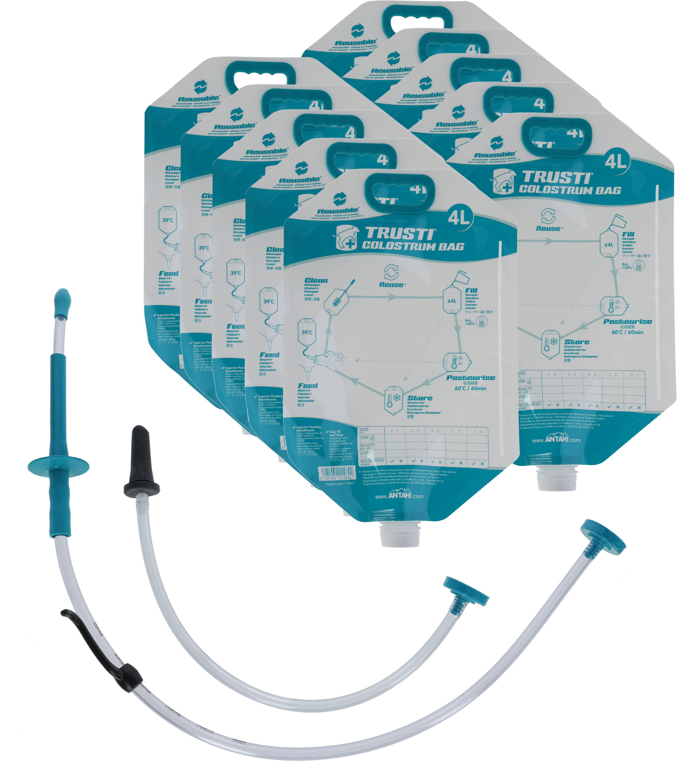 SHOOF Antahi Trusti Colostrum Bag Komplettset | 10er Pack von SHOOF