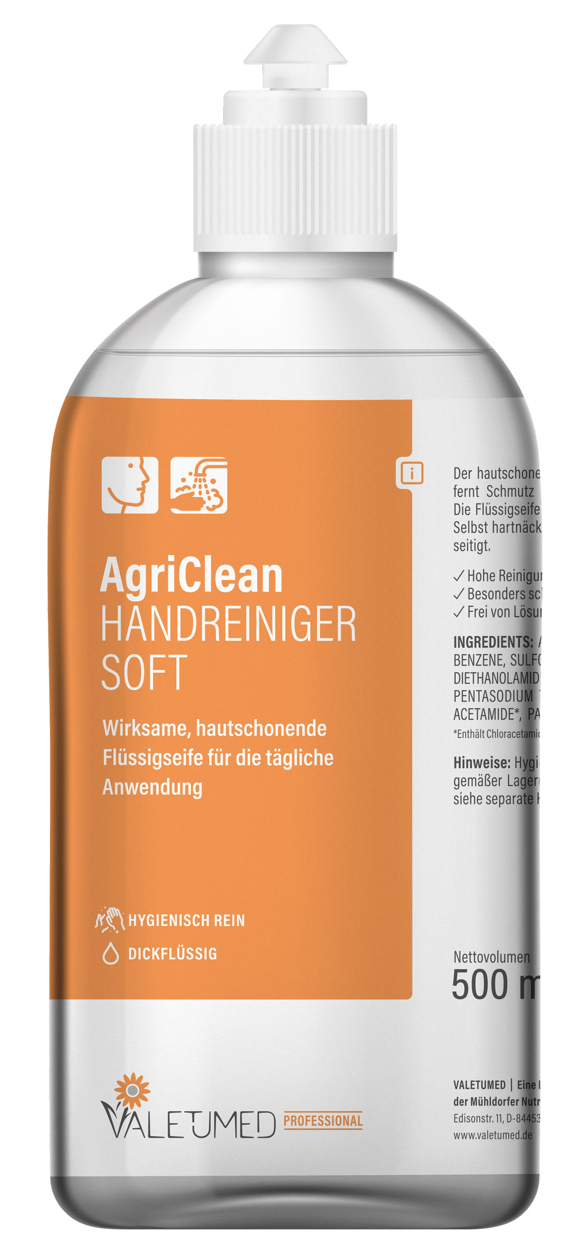 Handreiniger AgriClean Soft von Valetumed