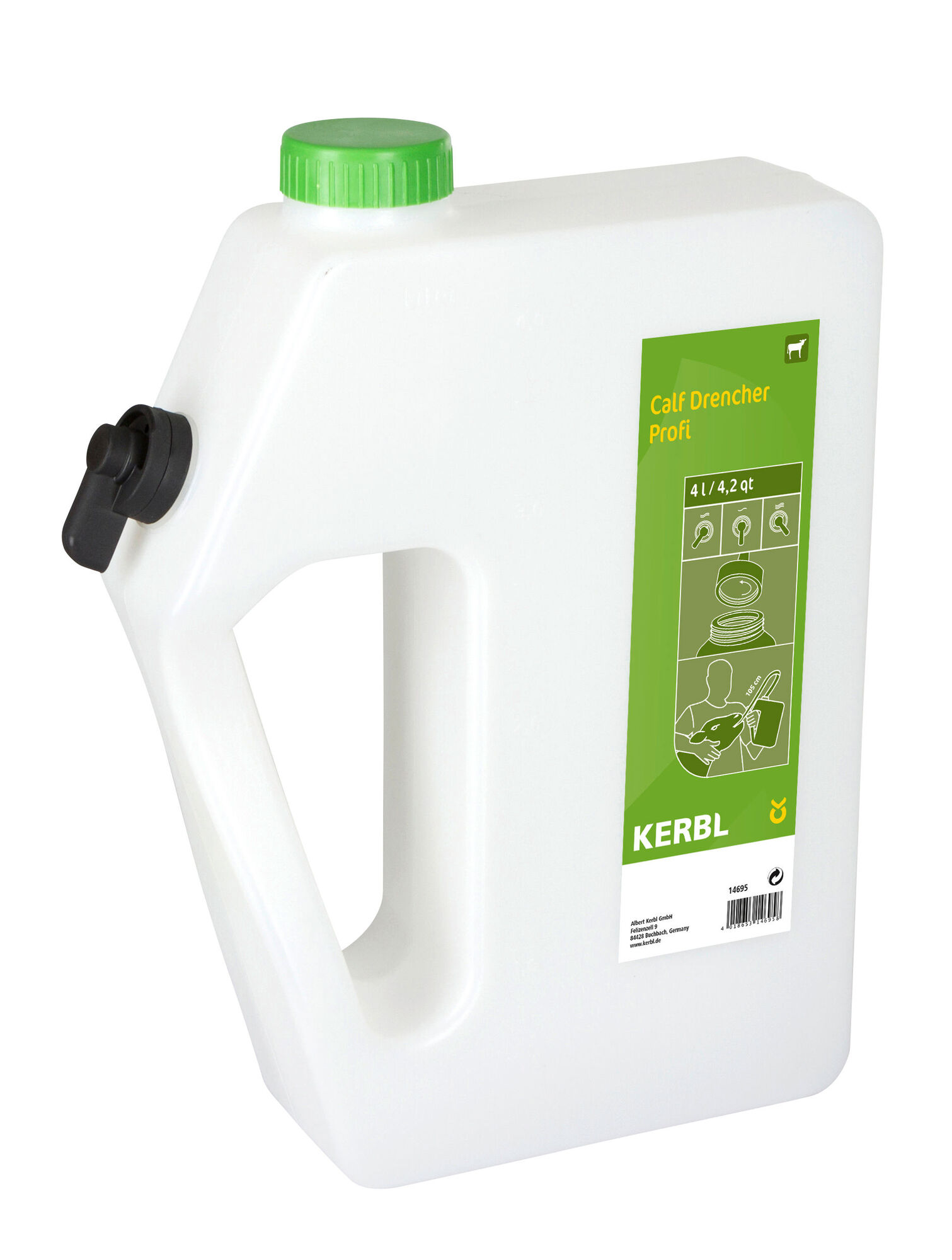 Calf Drencher Profi mit flexibler Sonde 4 Liter - Kerbl 14695 Calf Drencher Profi mit flexibler Sonde 4 Liter von Kerbl 14695