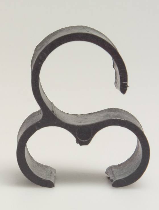 Schlauchhalter, Kunststoff für 3 Schläuche (Milchschlauch + Doppelpulsschlauch), schwarz von