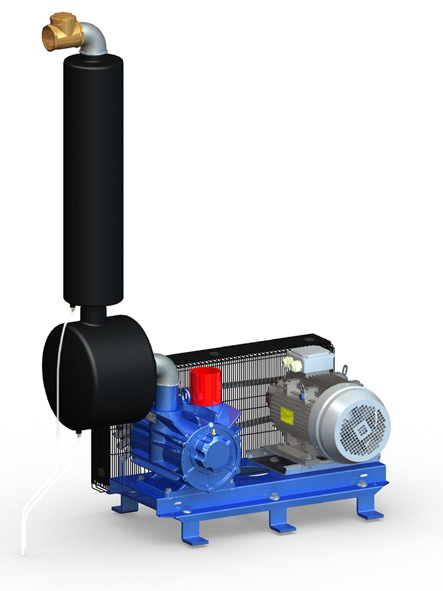 CTA Vakuumapumpe auf Konsole | 2.950 ltr./min, 5,5 kW - CTA 1000302 CTA Vakuumapumpe auf Konsole | 2.950 ltr./min, 5,5 kW von CTA 1000302