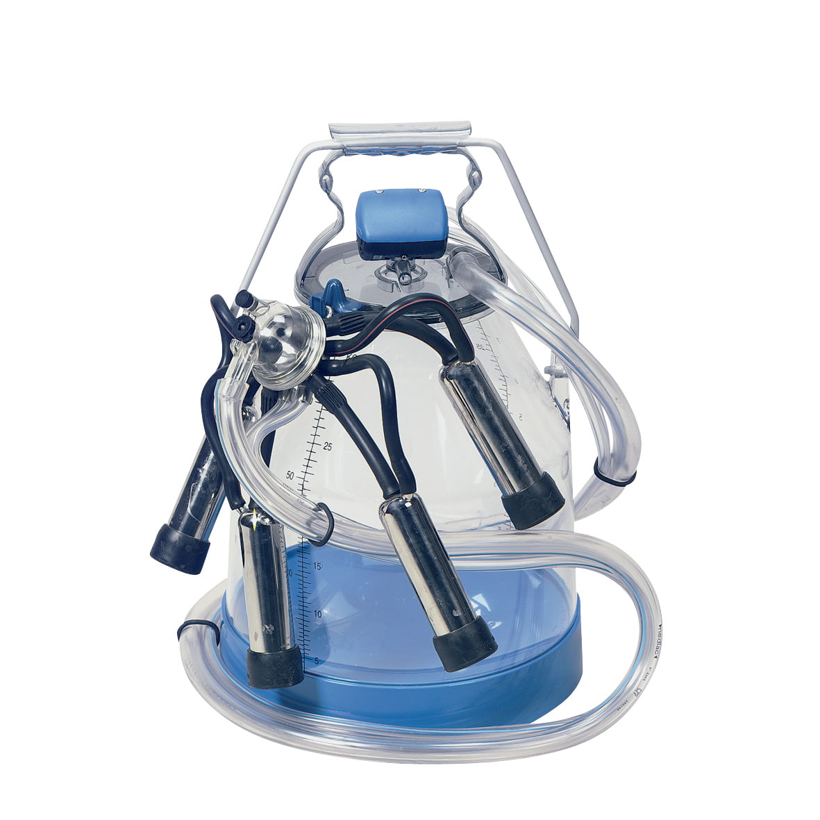 Eimermelkanlage für Kühe mit Kunststoff Melkeimer, blau - Melktechnik-Discount Eimermelkanlage für Kühe mit Kunststoff Melkeimer, blau von Melktechnik-Discount