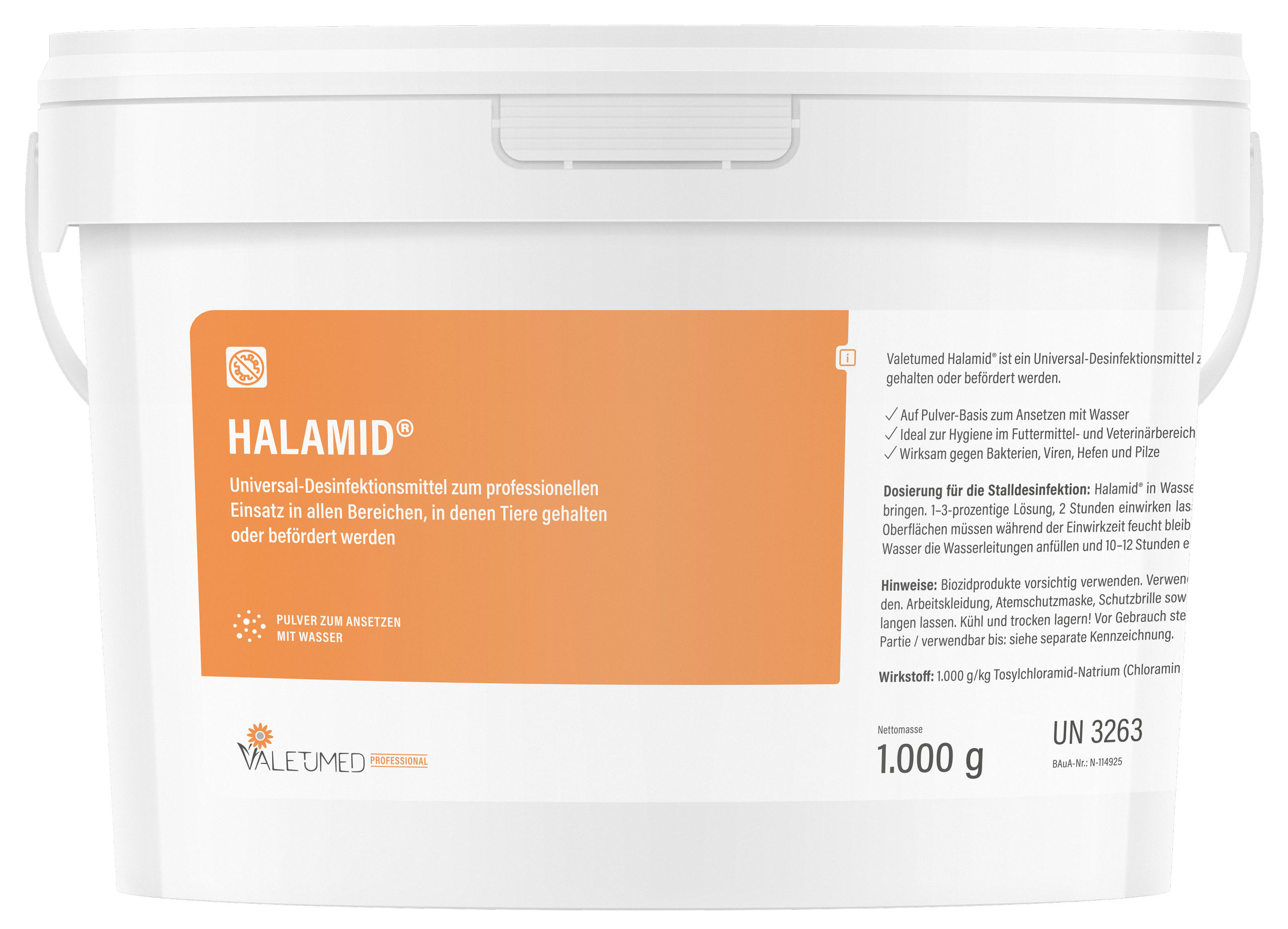 Desinfektionsmittel Halamid® | 1 kg von Valetumed 299410