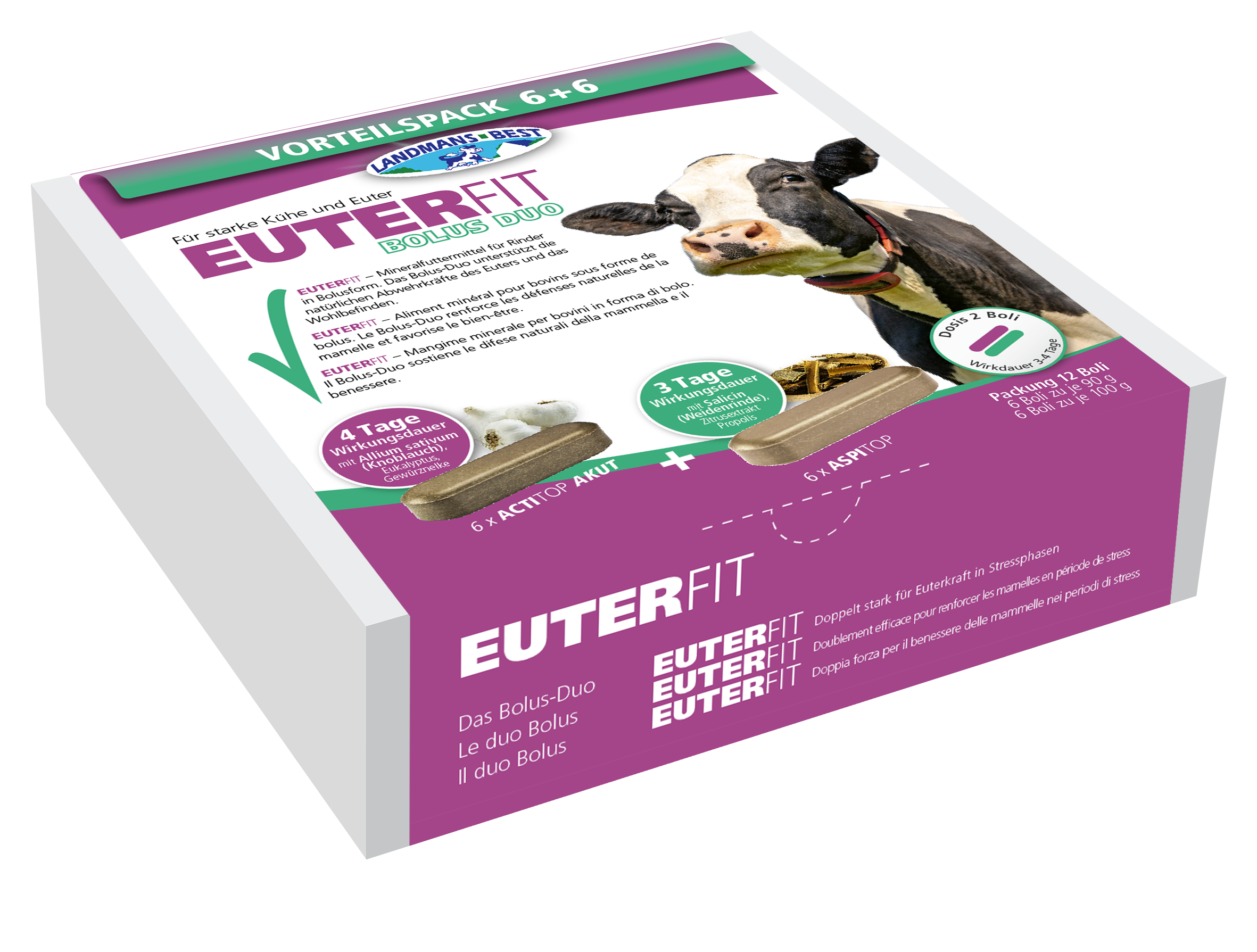 Landmans Best Euterfit Bolus Duo (6 x Actitop Akut 90g + 6 x Aspitop 100g) - Landmans Best Landmans Best Euterfit Bolus Duo (6 x Actitop Akut 90g + 6 x Aspitop 100g) von Landmans Best