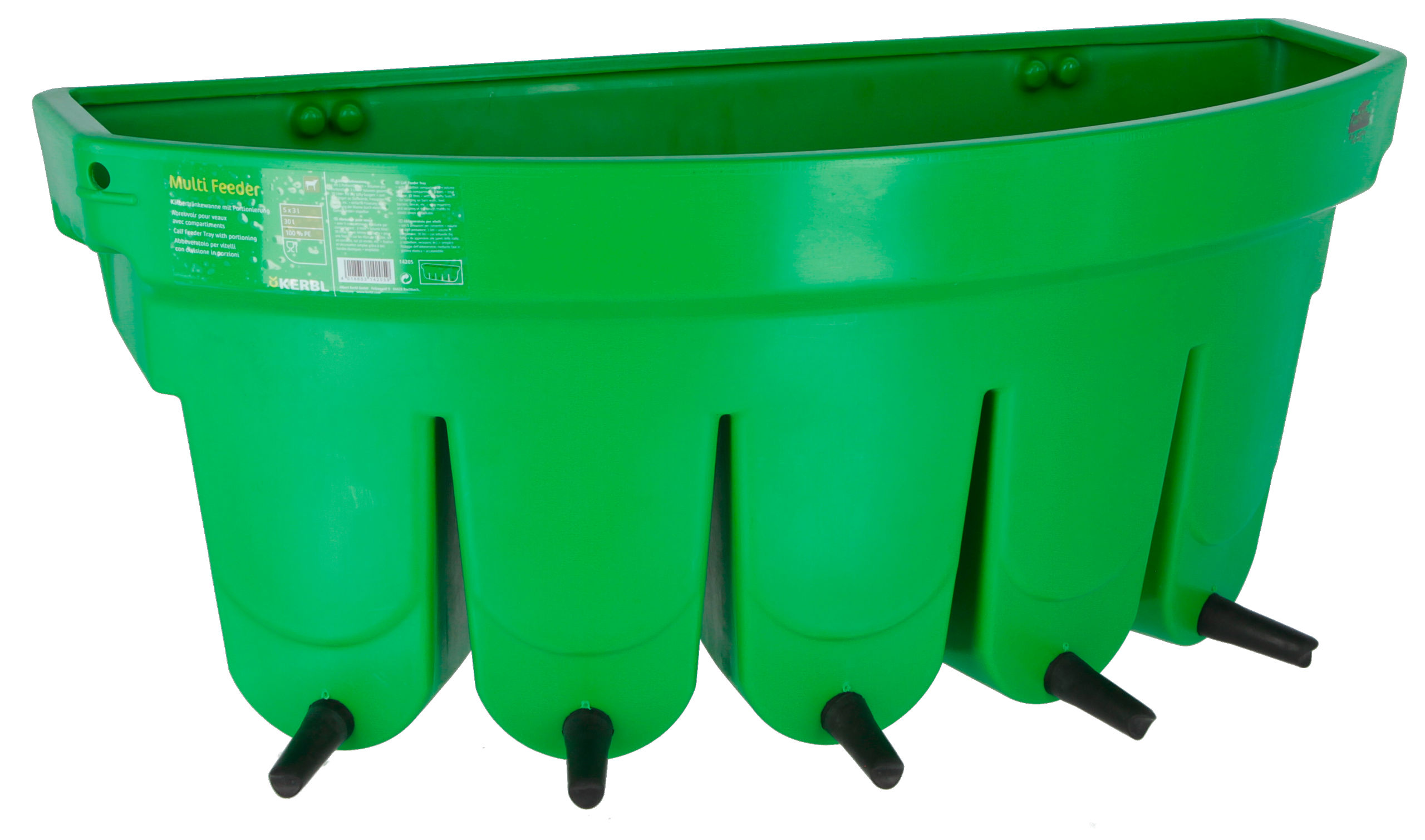 Kälbertränkewanne Multi Feeder mit 5 Unterteilungen, komplett - Kerbl 14204 Kälbertränkewanne Multi Feeder mit 5 Unterteilungen, komplett von Kerbl 14204
