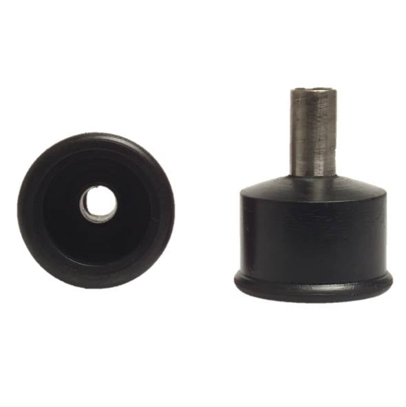 Gummi Endkappe mit Rohr 16/18mm - Gummi Endkappe mit Rohr 16/18mm von