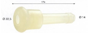 Silikon-Zitzengummis passend für Miele 68278 - Spaggiari 0000/0164SL Silikon-Zitzengummis passend für Miele 68278 von Spaggiari 0000/0164SL