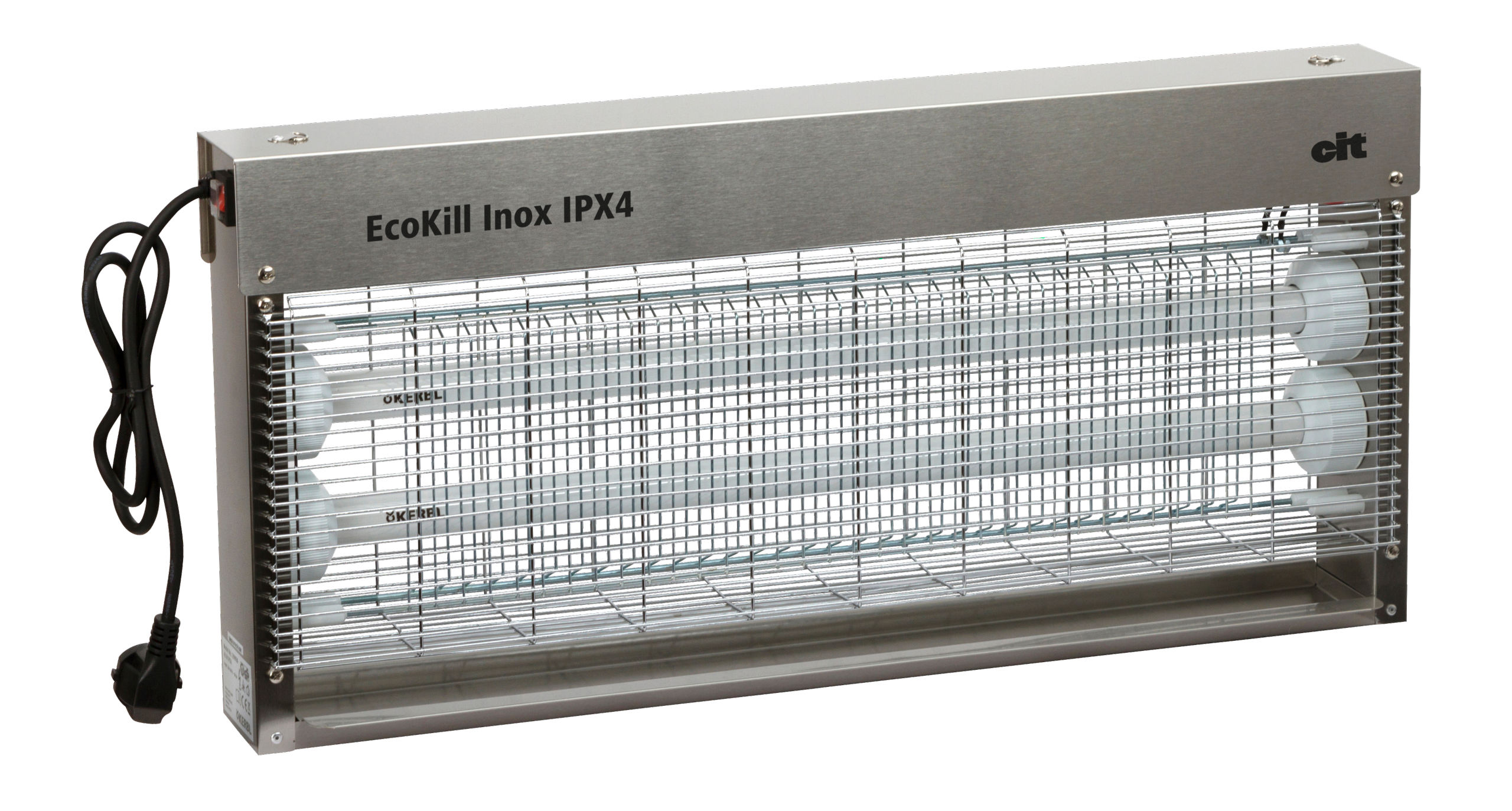 cit Fliegenvernichter EcoKill Inox, IPX4 2 x 18W für 200m² von cit