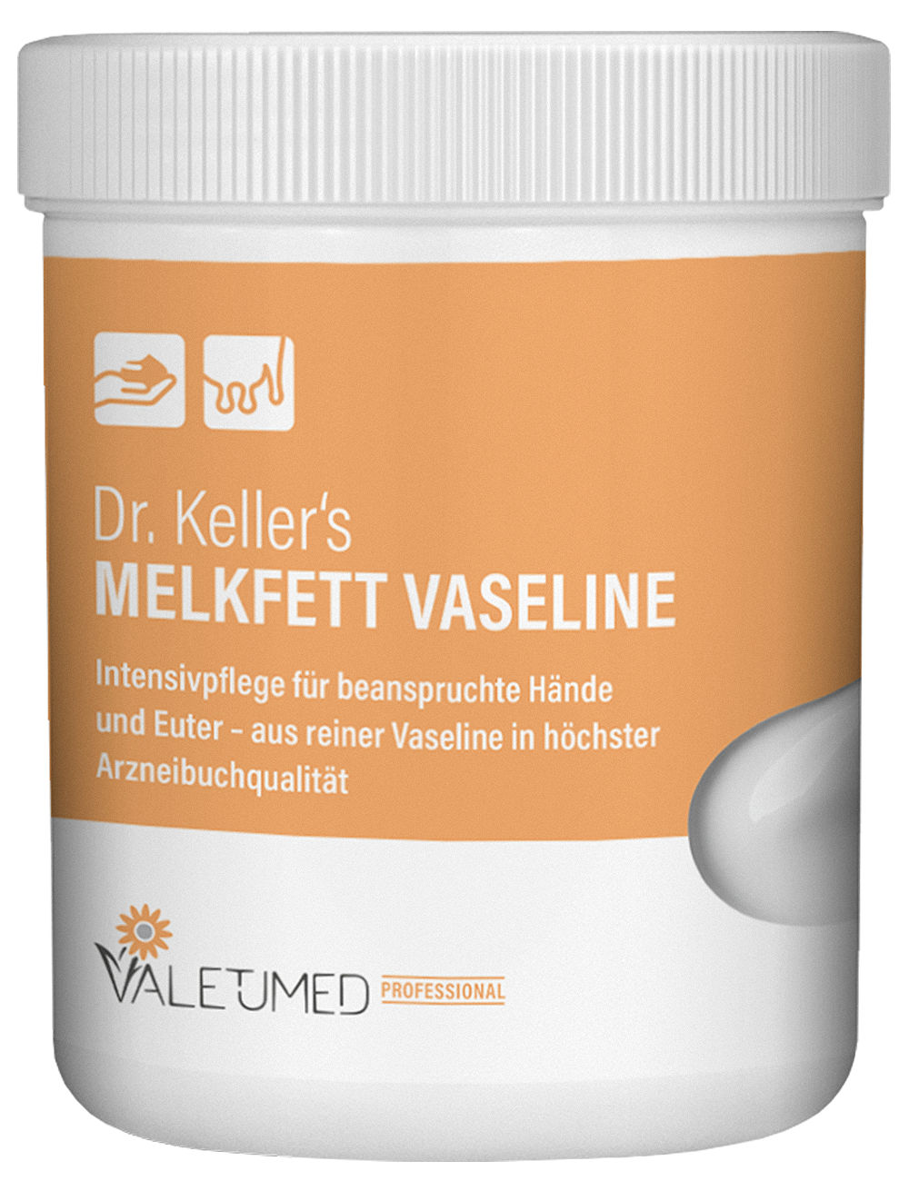 Melkfett Dr. Keller reine Vaseline | 500 ml - Valetumed Melkfett Dr. Keller reine Vaseline | 500 ml von Valetumed