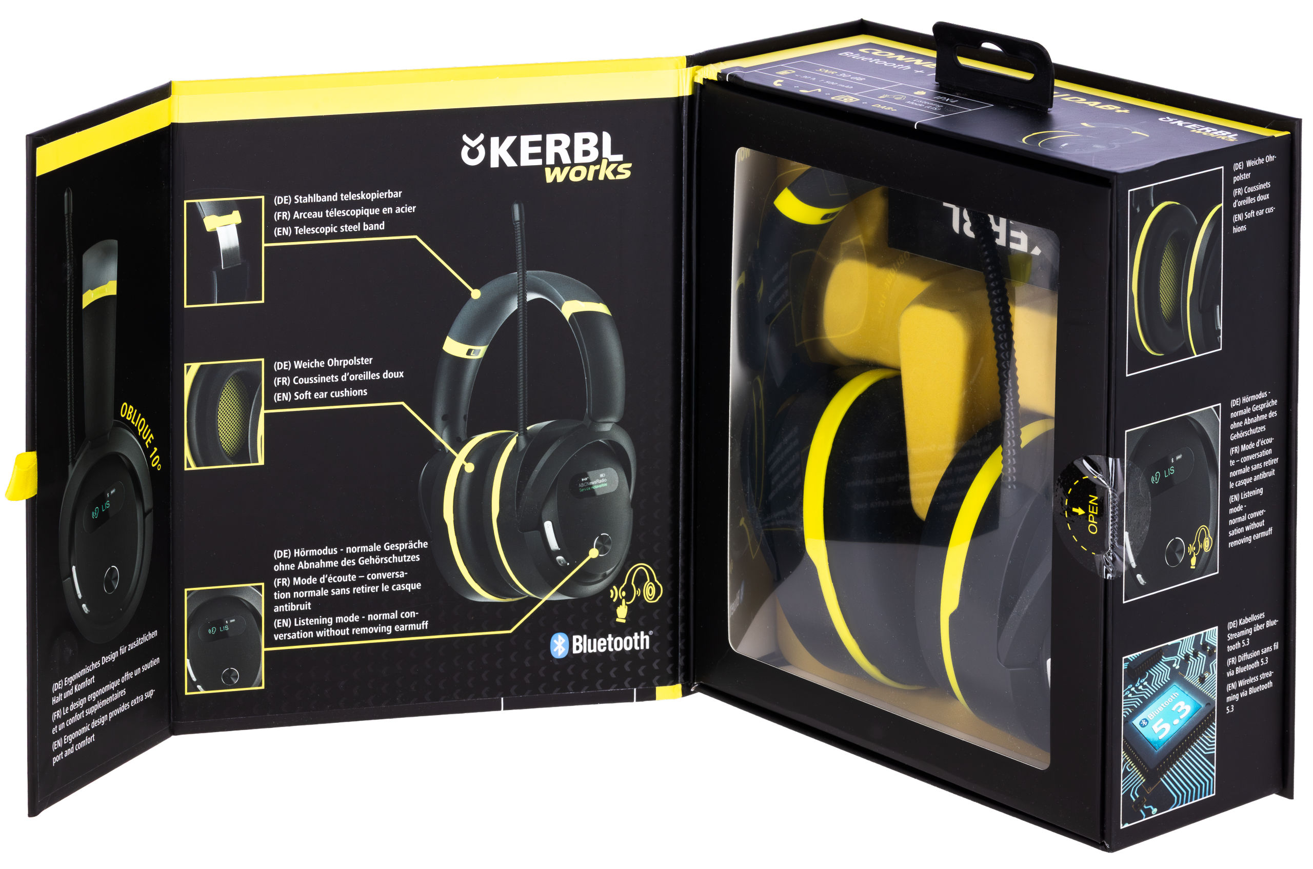 Kerbl works Multimedia Gehörschützer Protect mit DAB+, Radio- und Bluetooth-Funktion von Kerbl