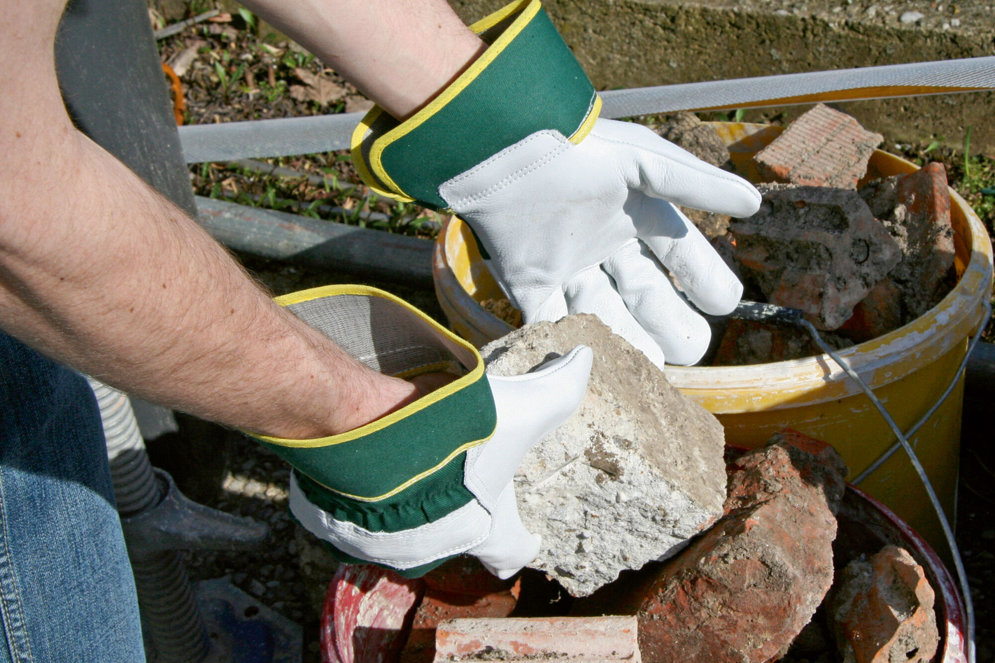 Rindsvollleder-Handschuh Worker von Keron