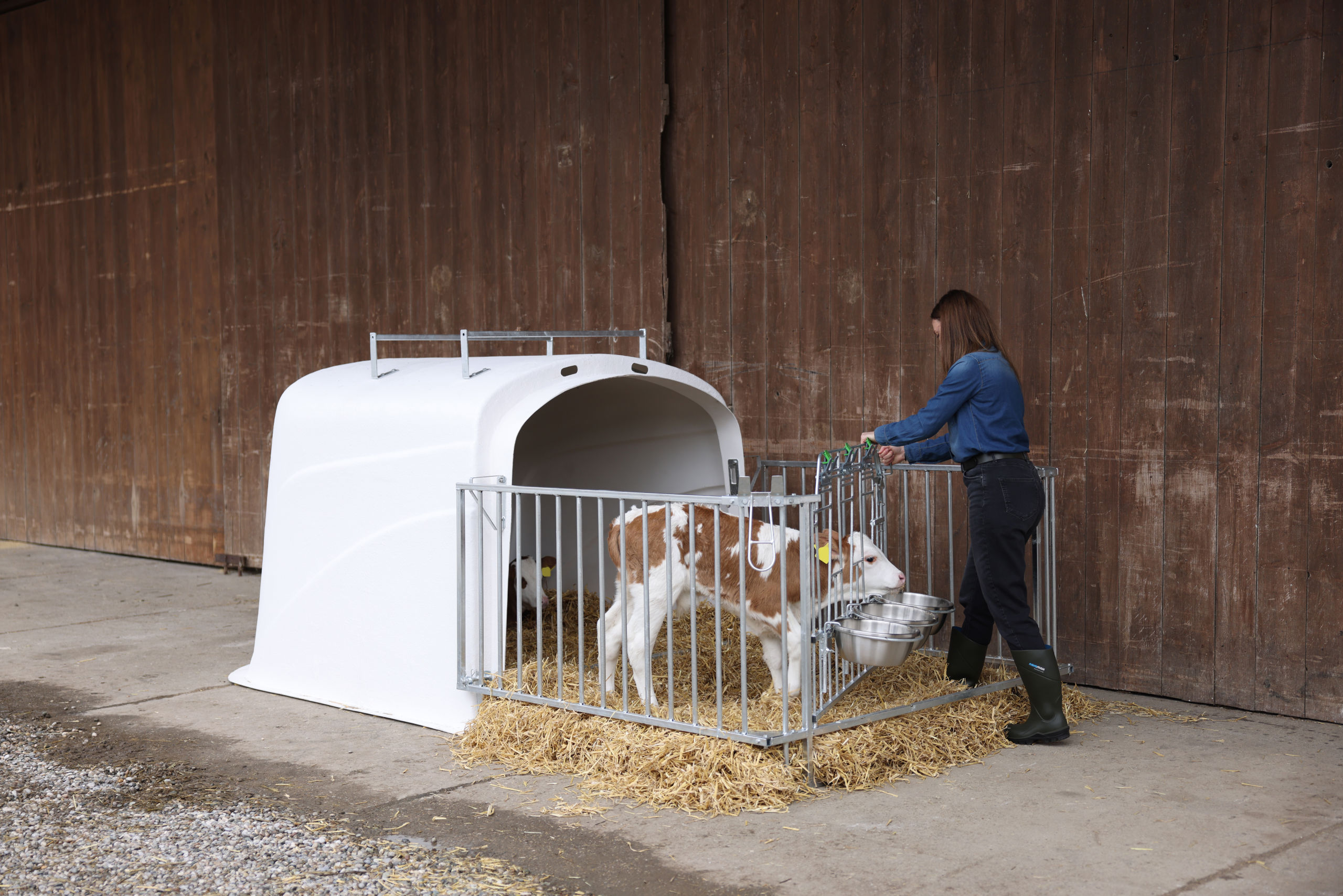 CalfHouse Premium DUO mit Umzäunung von Kerbl 14618