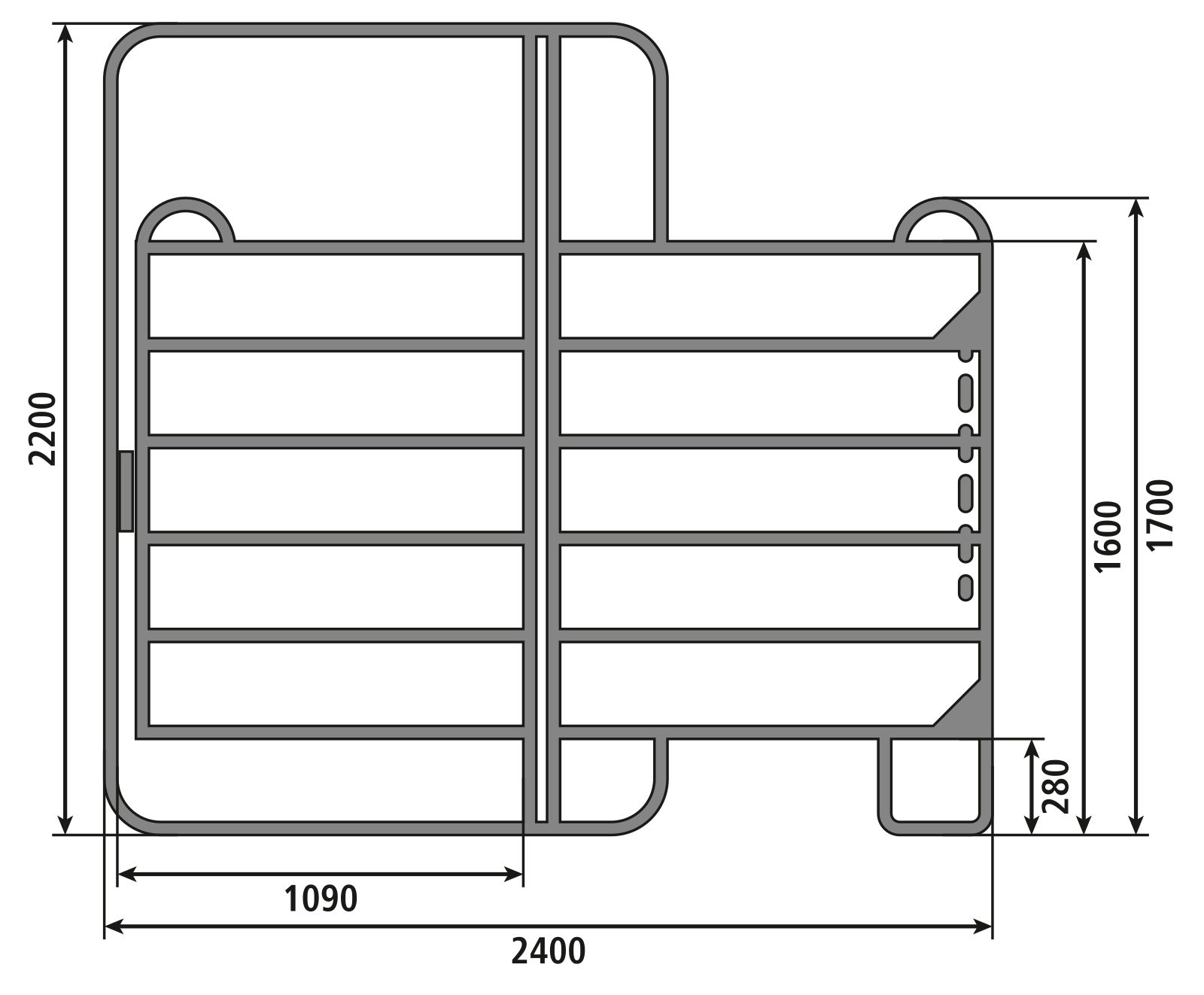 Weidepanel mit Tor von Kerbl