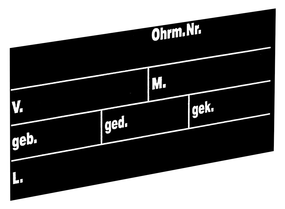 Stalltafel für Rinder 40 x 22 cm - Kerbl 292 Stalltafel für Rinder 40 x 22 cm von Kerbl 292