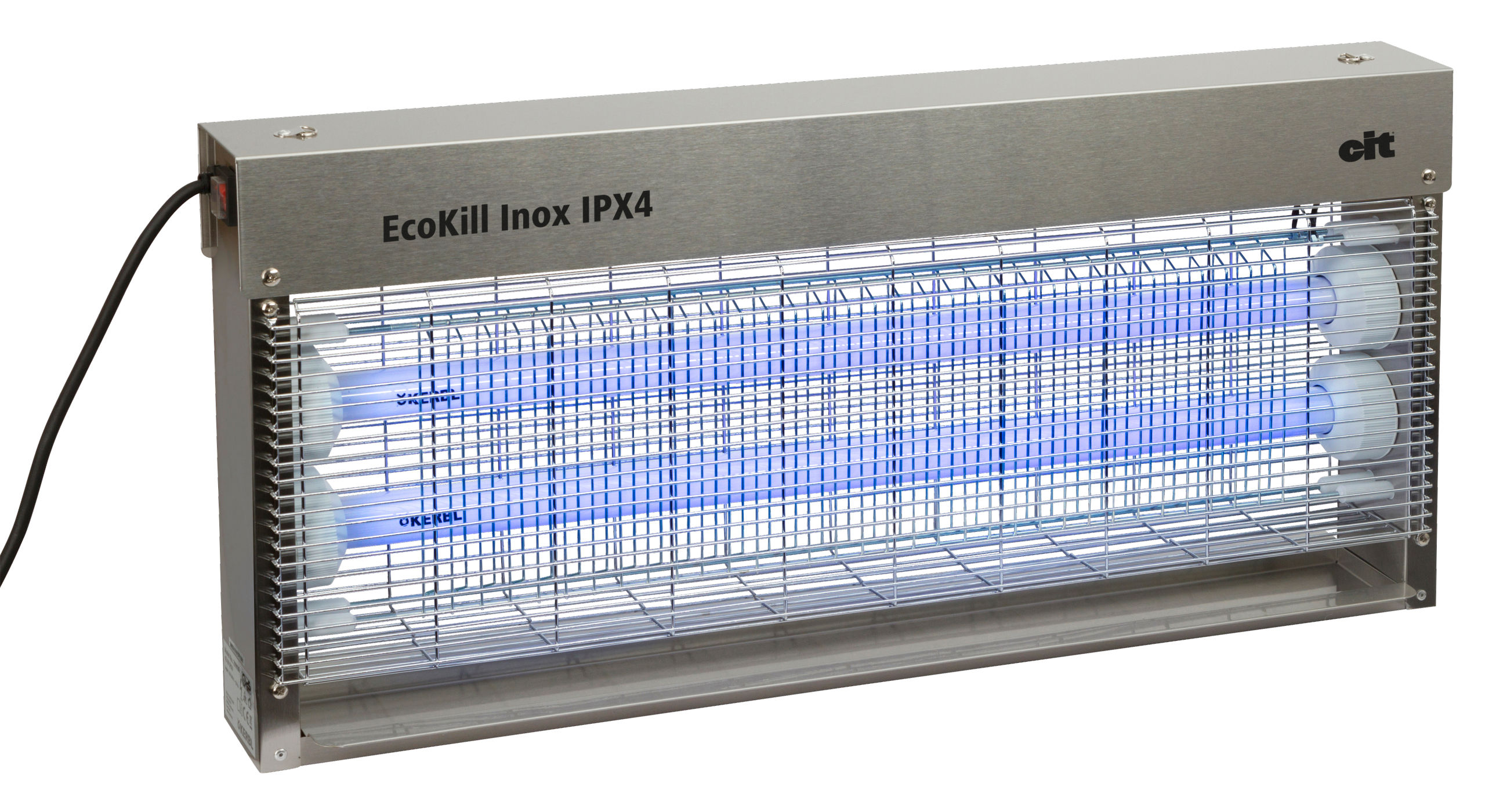 cit Fliegenvernichter EcoKill Inox, IPX4 2 x 18W für 200m² von cit