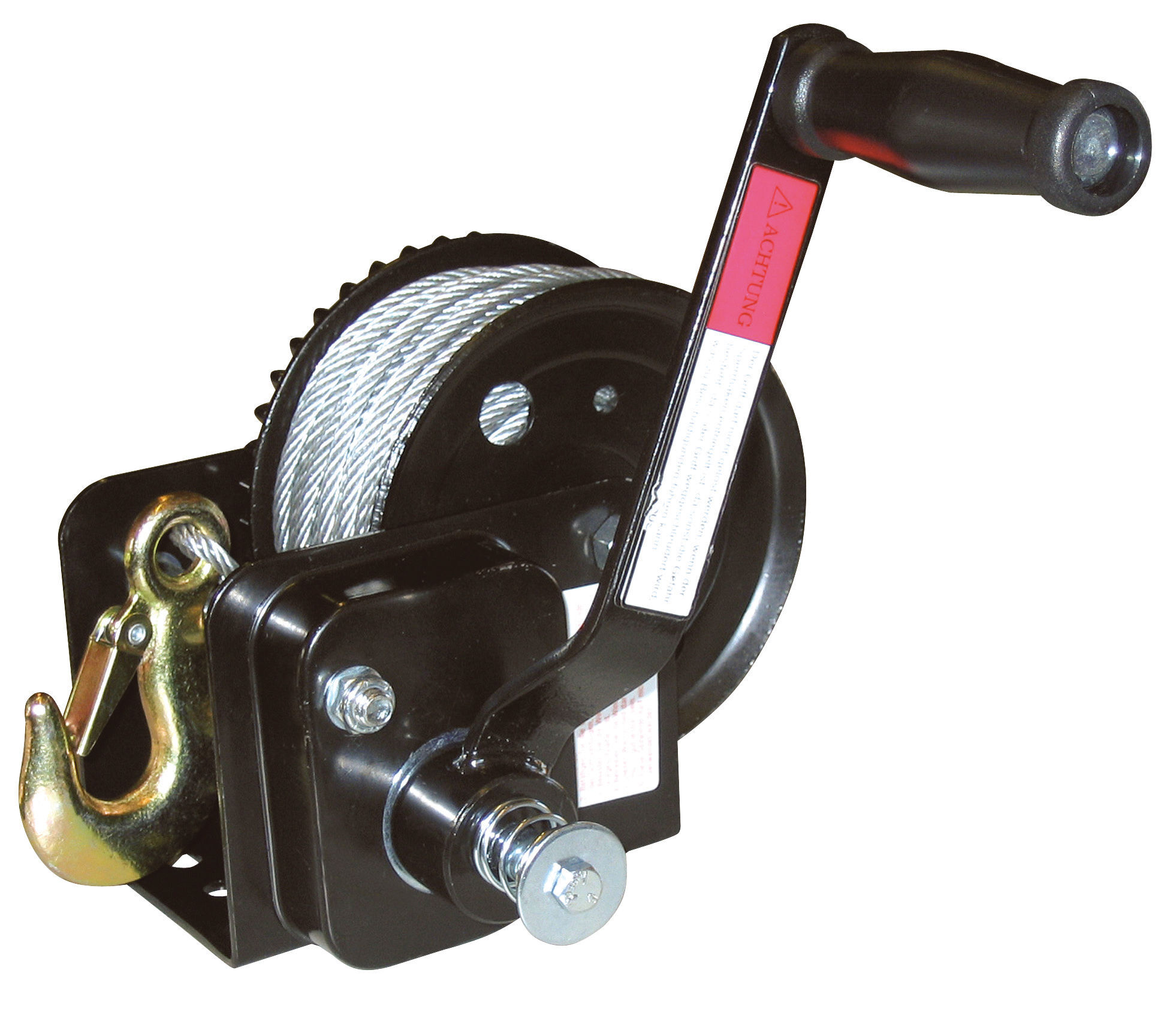 Seilwinde Hand Winch mit automatischer Bremse, 20m Seil, max. Zugbelastung 720 kg - 37113 Seilwinde Hand Winch mit automatischer Bremse, 20m Seil, max. Zugbelastung 720 kg von 37113