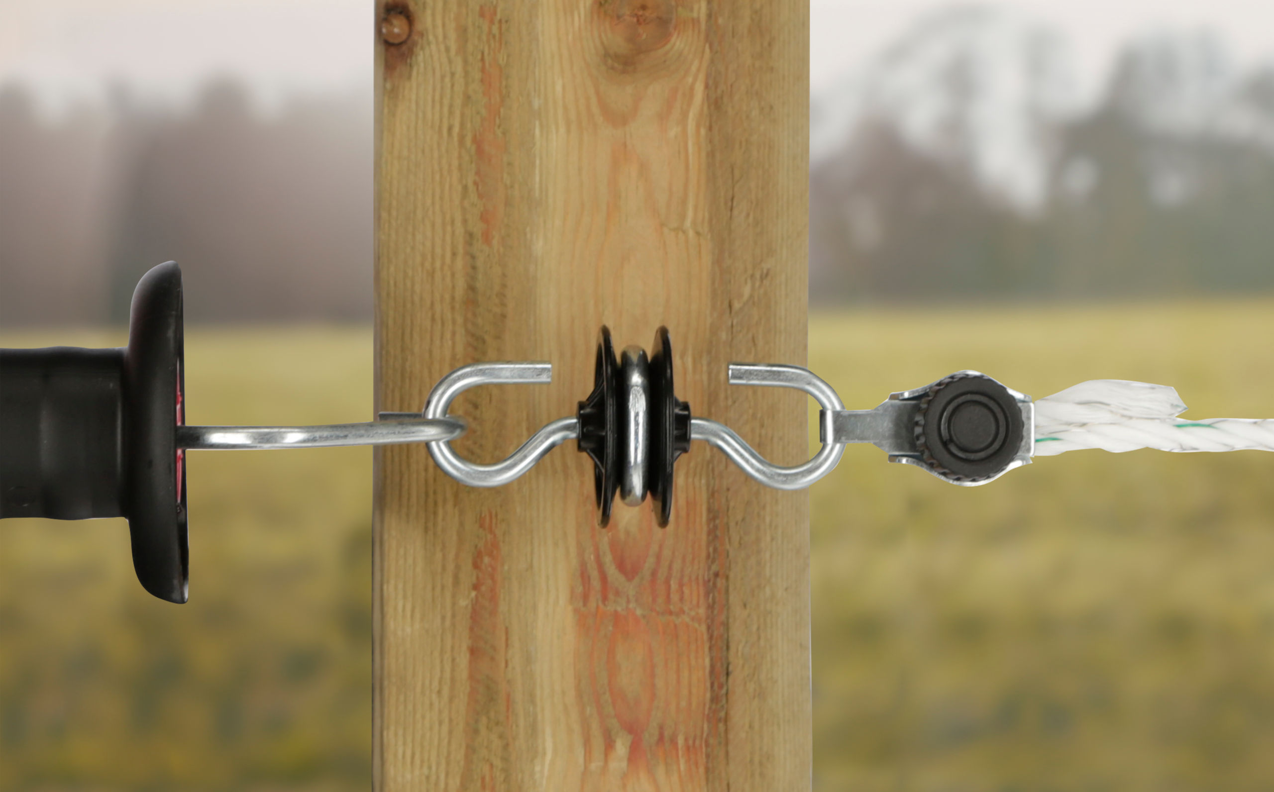 Torgriffisolator mit 2 Einlegehaken | 10 Stück von AKO 44248