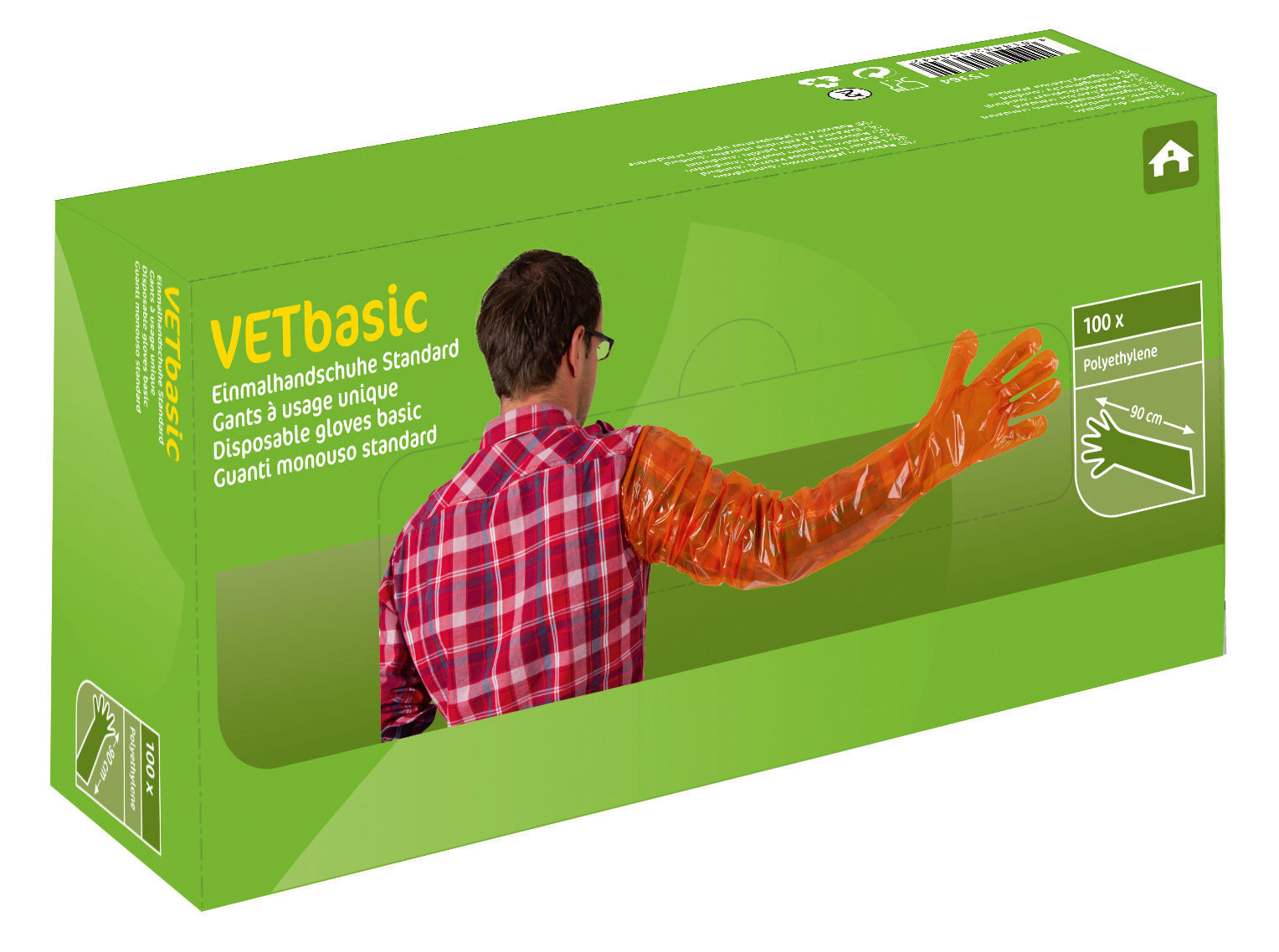 Veterinär-Einmalhandschuh VETbasic | 100 Stück - Kerbl 15364 Veterinär-Einmalhandschuh VETbasic | 100 Stück von Kerbl 15364