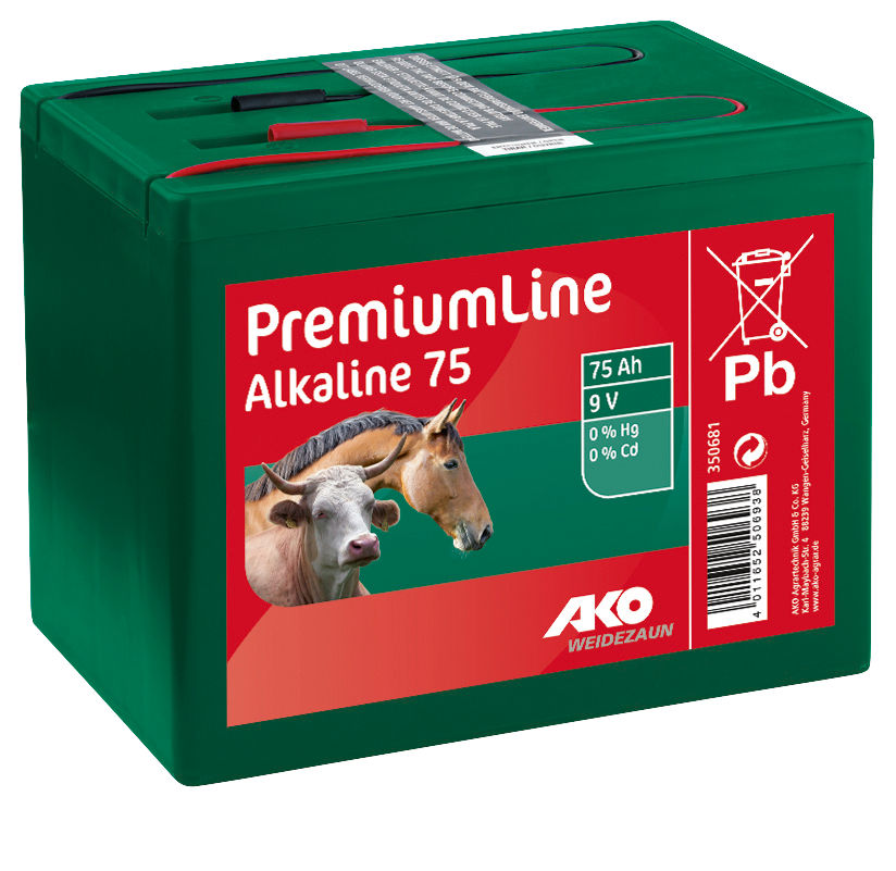AKO Alkaline Trockenbatterie 9 Volt 75 Ah - AKO 350681 AKO Alkaline Trockenbatterie 9 Volt 75 Ah von AKO 350681
