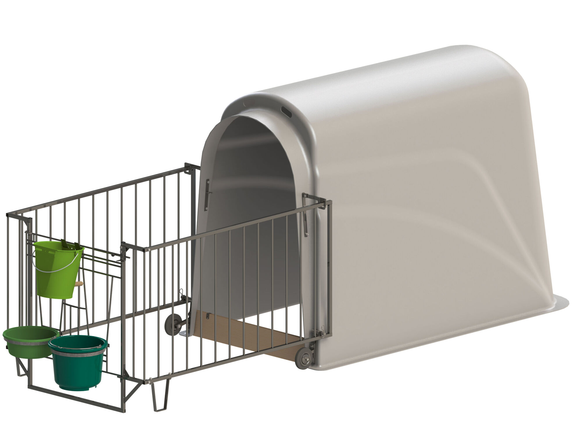 Kälberiglu CalfHouse Premium Plus mit leichter Umzäunung von Kerbl 14580