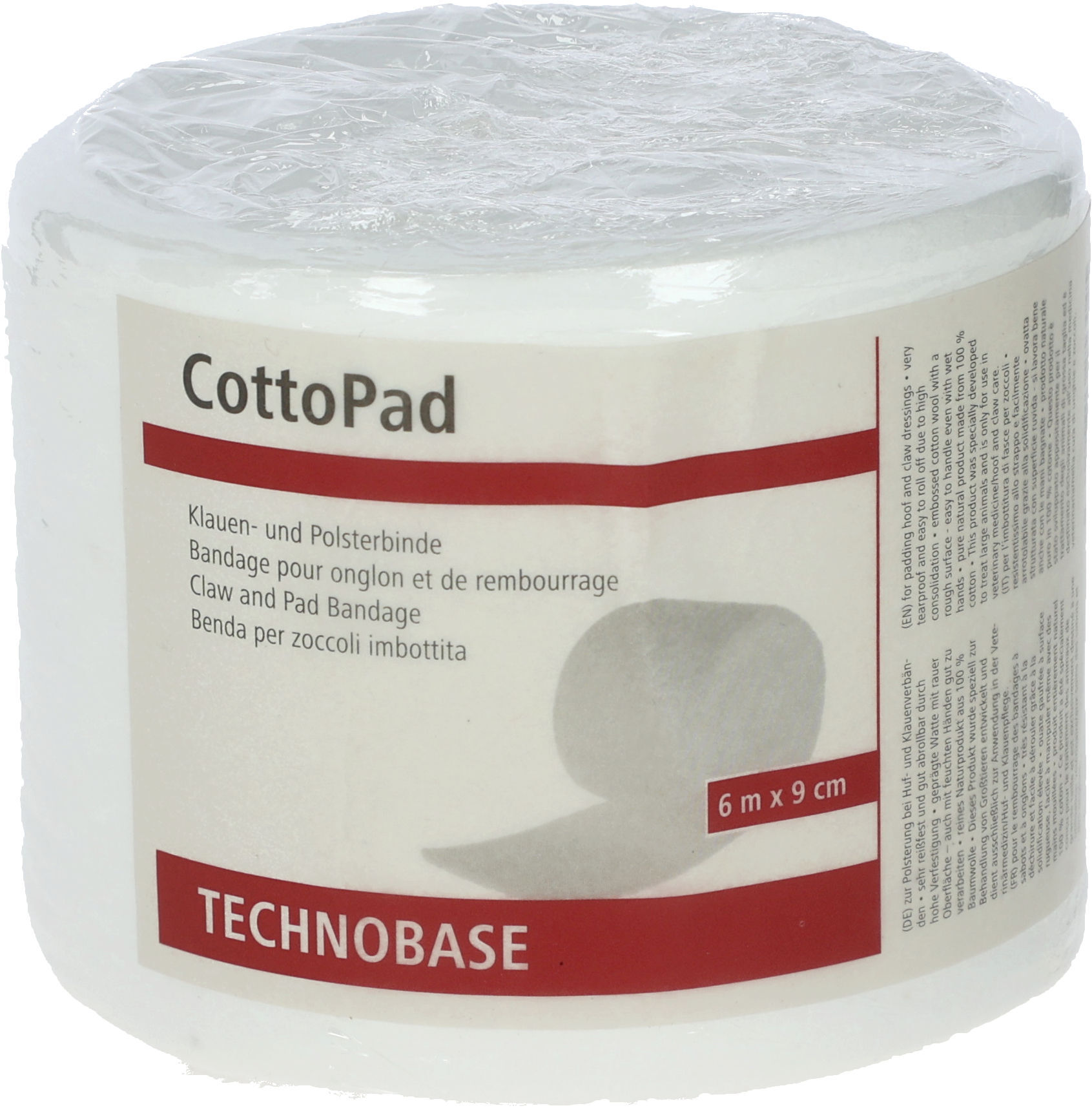 Klauen- und Polsterbinde CottoPad 9 cm x 6 m von Kerbl 16840
