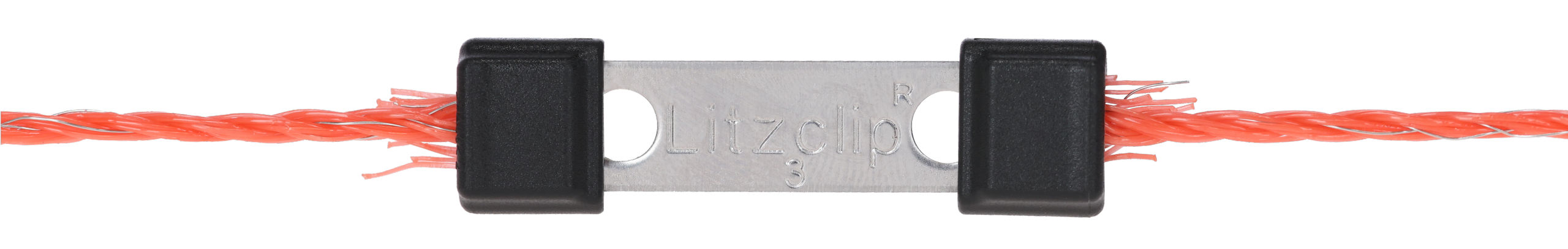 Litzenverbinder Litzclip® 3mm gerade Edelstahl | 10 Stück von Litzclip 442003/106