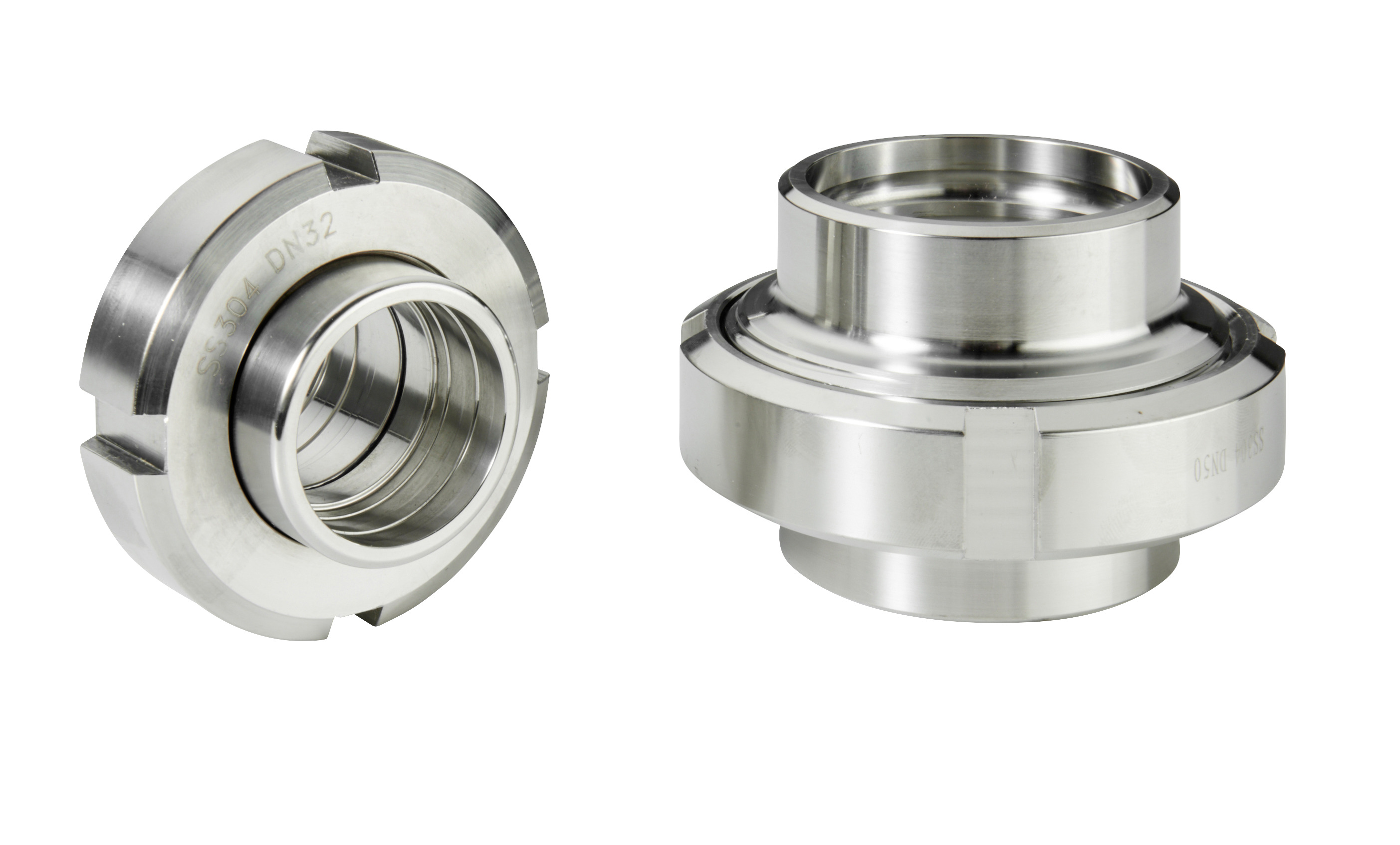 Edelstahl Walzkupplung / Walzverschraubung Zoll 2 1/2" von