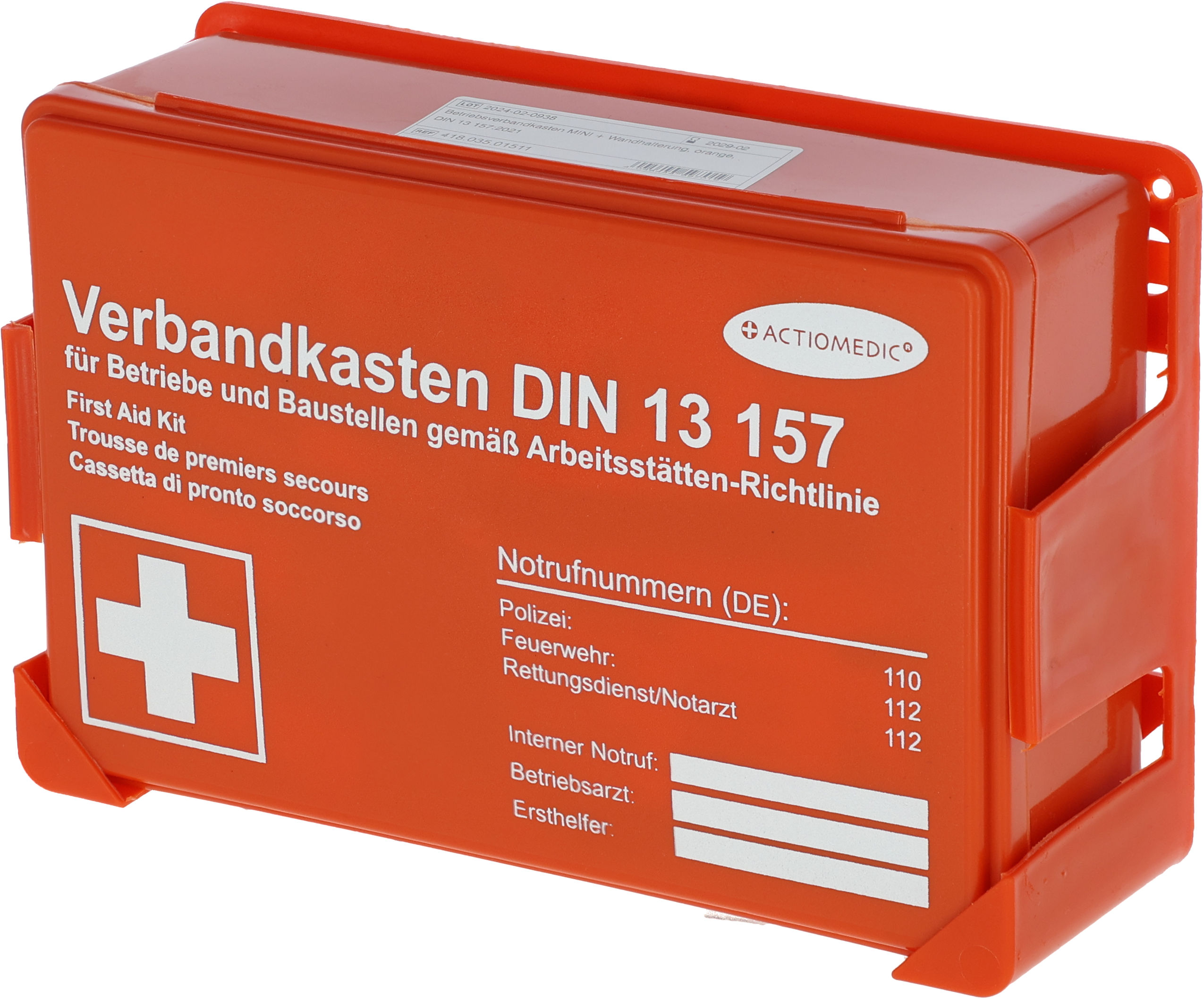 Betriebsverbandkasten, Erste-Hilfe-Set nach DIN 13157 von