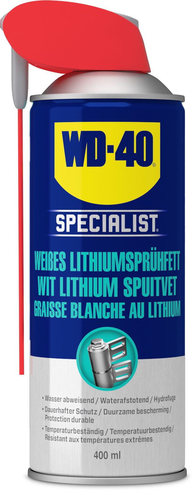WD-40 Weißes Lithiumsprühfett | 400 ml - WD-40 Company WD-40 Weißes Lithiumsprühfett | 400 ml von WD-40 Company