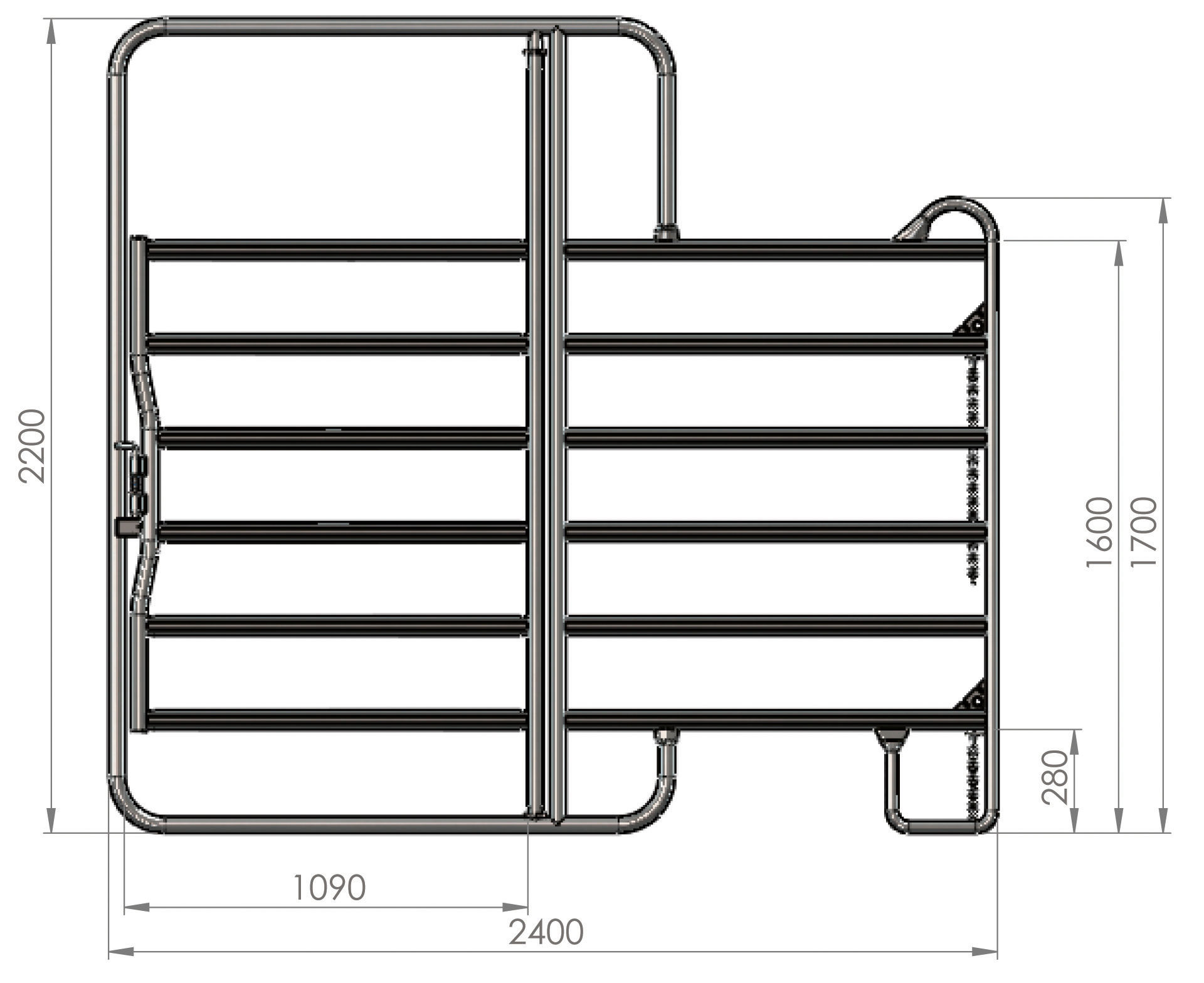 Weidepanel mit Tor von Kerbl