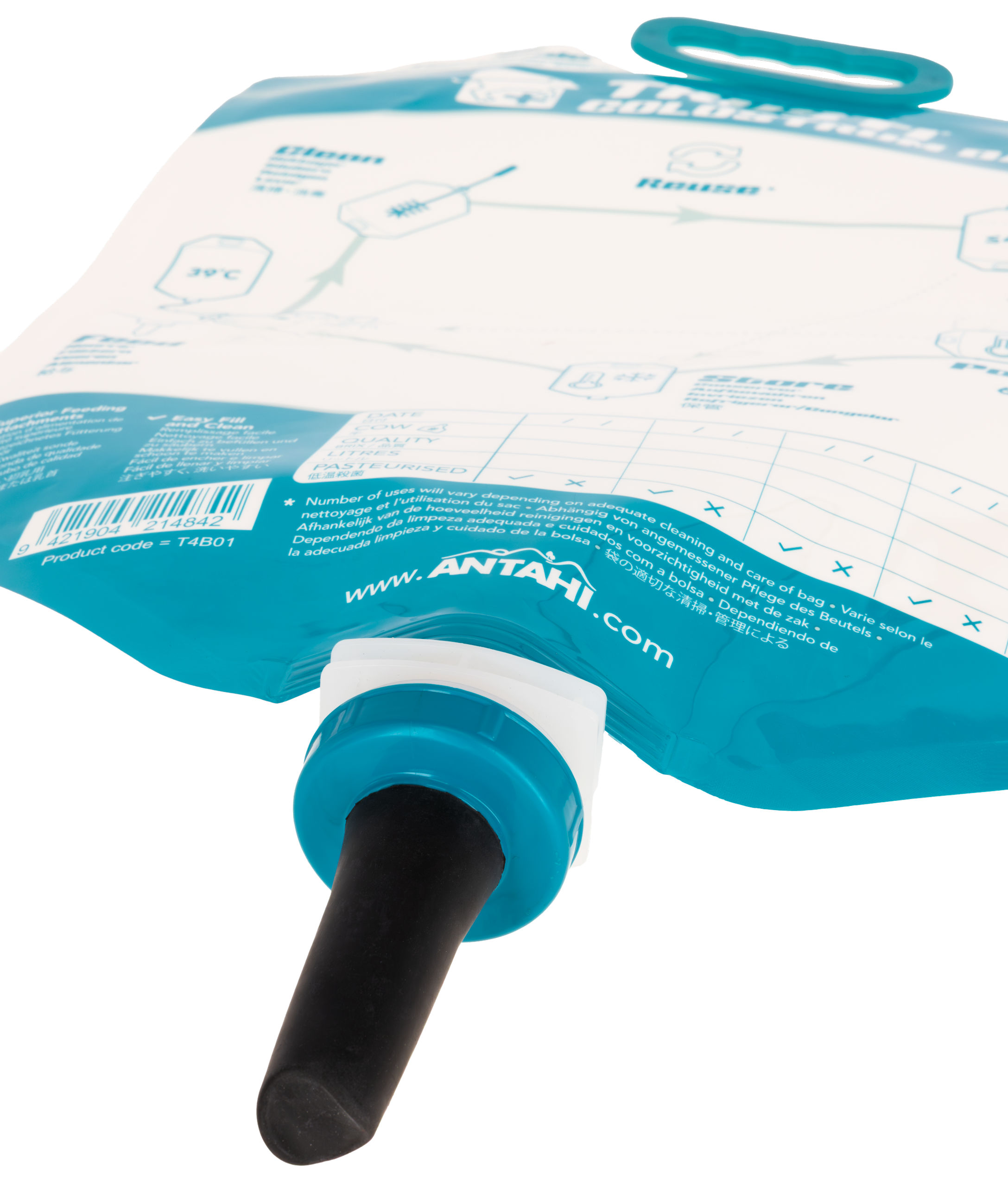 SHOOF Antahi Deckel mit Sauger für Colostrum Bag Trusti - SHOOF SHOOF Antahi Deckel mit Sauger für Colostrum Bag Trusti von SHOOF
