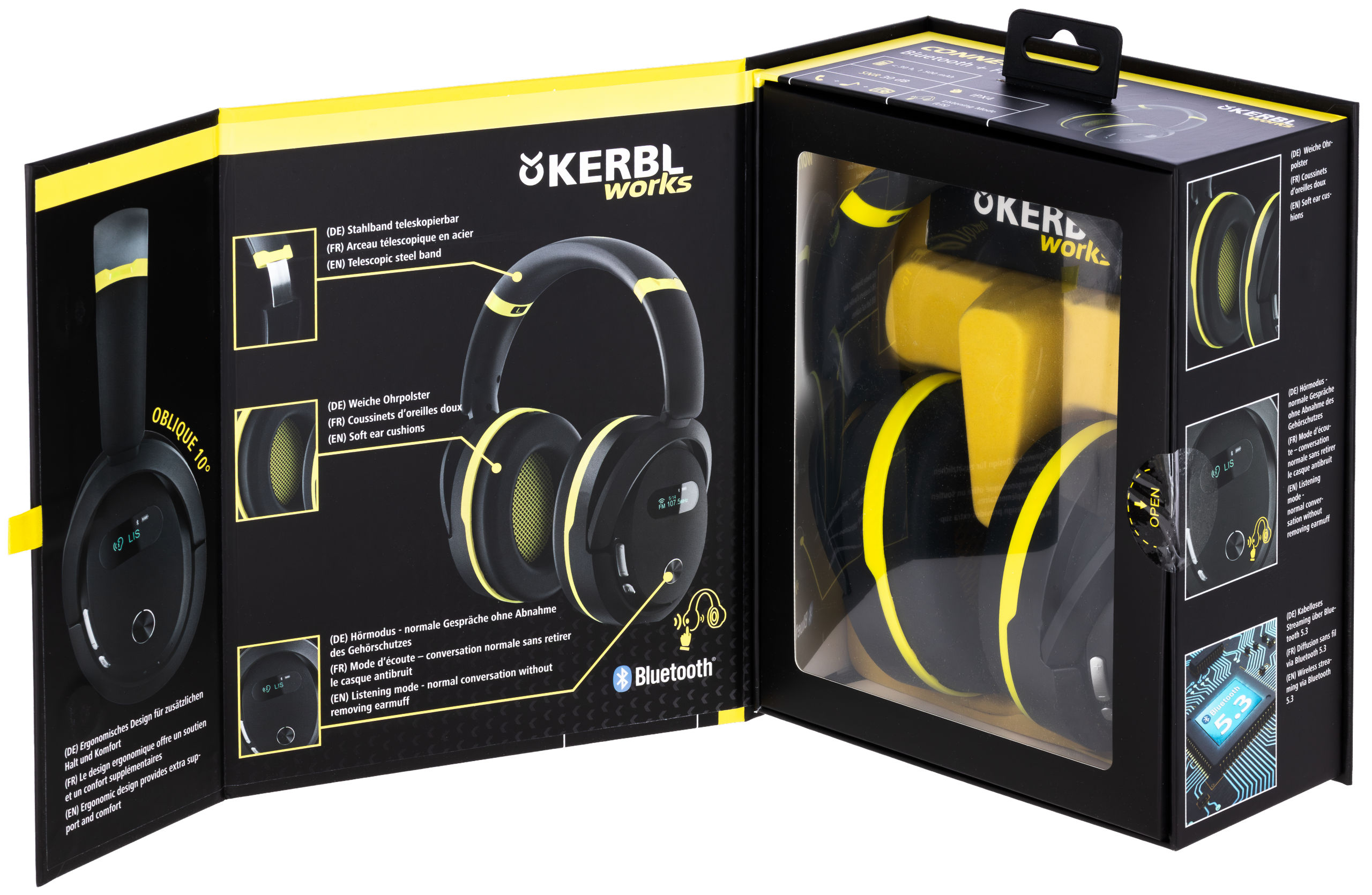 Kerbl works Multimedia Gehörschützer Protect mit Radio- und Bluetooth-Funktion von Kerbl