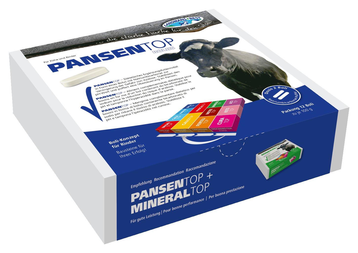 Landmans Best Pansentop Puffer Bolus 12 x 100 g von Landmans Best