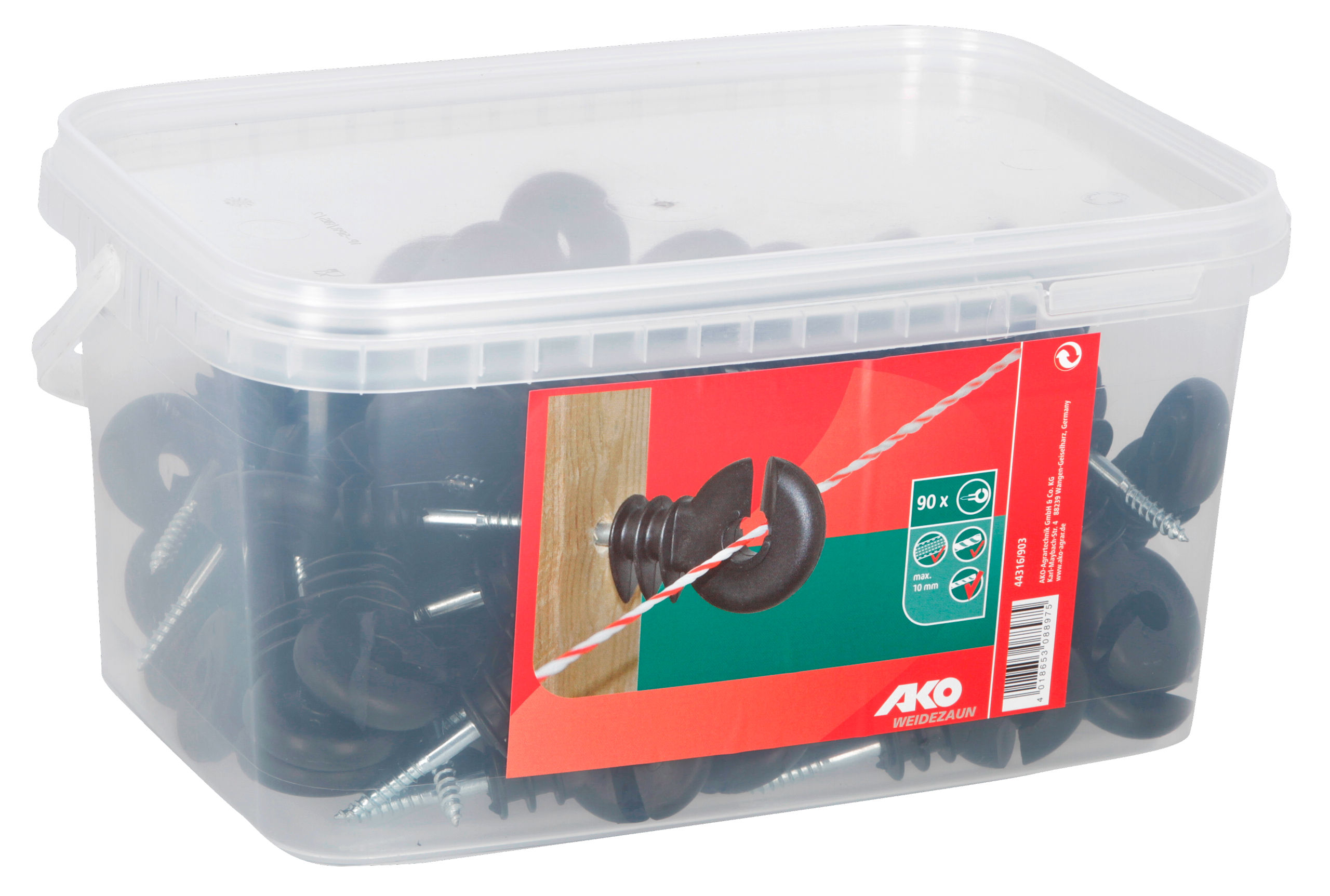 Ringisolator kompakt, kurze Stütze | 25 Stück von AKO 44316