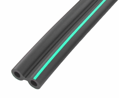 Gummi Doppelpulsschlauch 7 x 13 mm, grüner Streifen - Melktechnik-Discount Gummi Doppelpulsschlauch 7 x 13 mm, grüner Streifen von Melktechnik-Discount