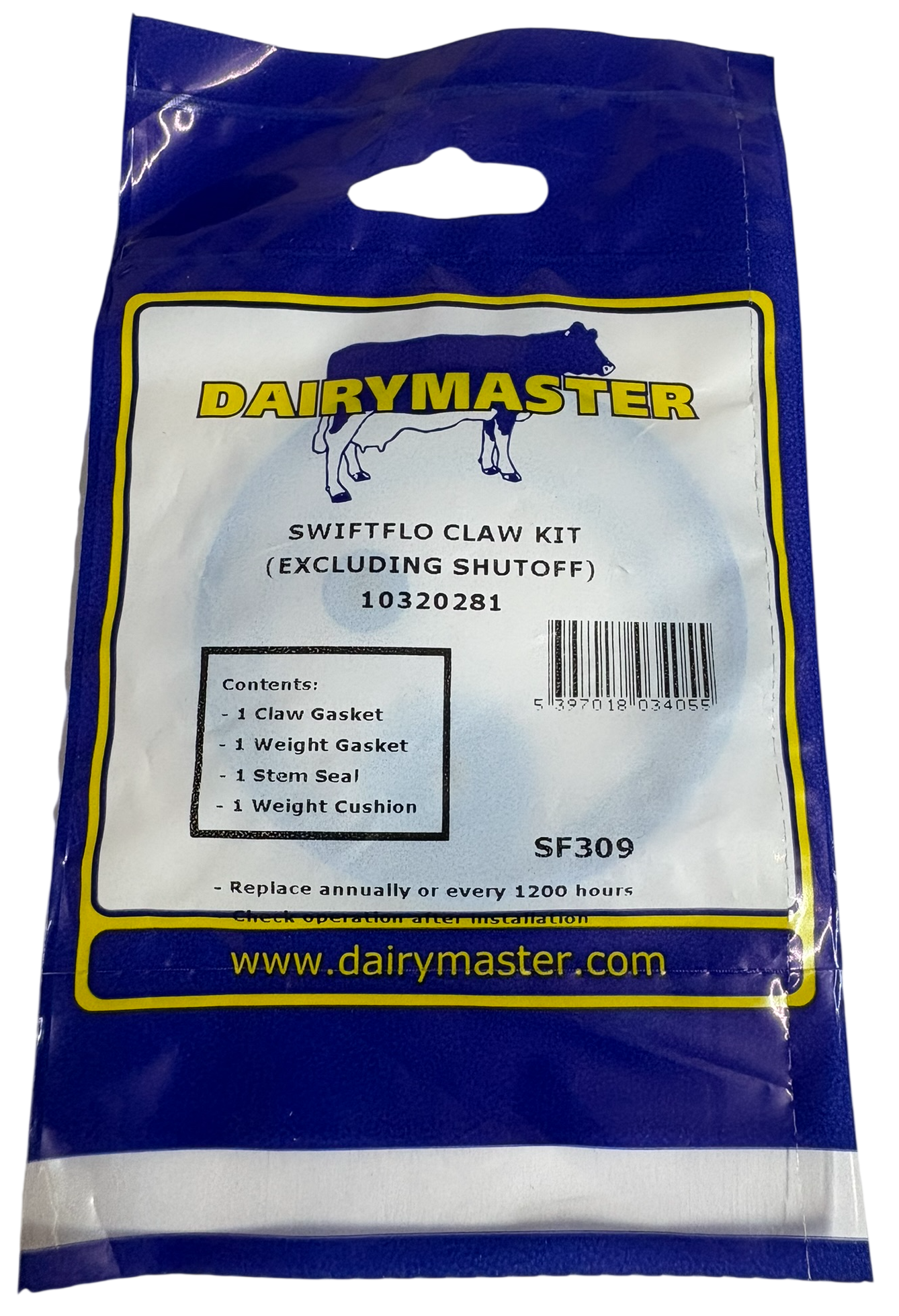Dairymaster Swiftflo Sammelstück Distanzsatz ohne Absperrung | 10320281 von Dairymaster (Original) 10320281