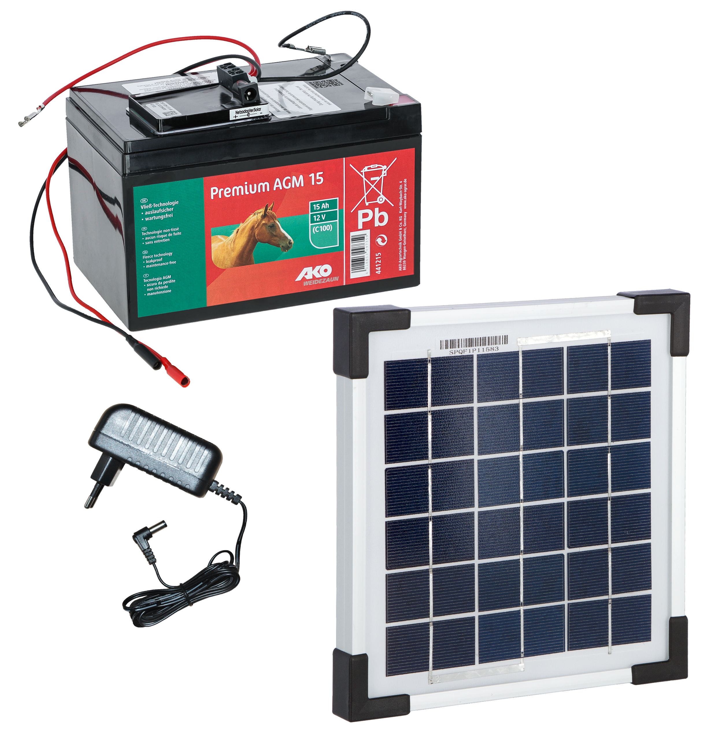 Solarset 5 Watt für Weidezaungeräte von AKO 377056