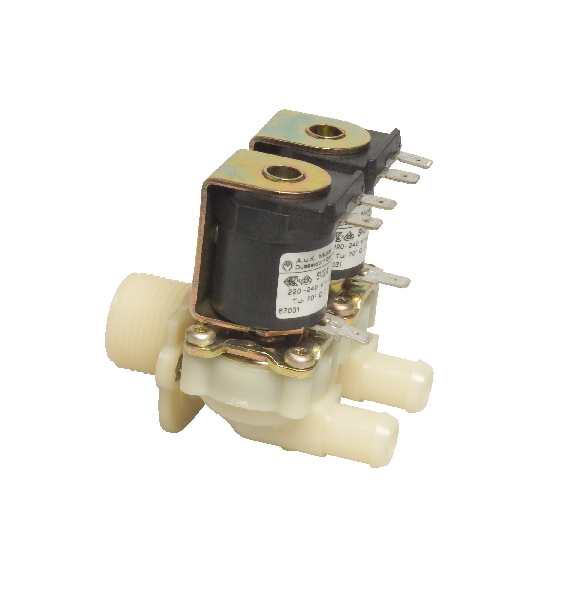 Magnetventil doppelt, Gerade 220V 3/4" Anschluss - A. u. K. Müller Magnetventil doppelt, Gerade 220V 3/4" Anschluss von A. u. K. Müller