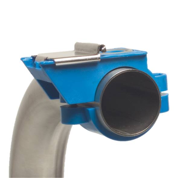 Kunststoff-Milchanschluss mit NIRO-Schieber, 16mm Durchlass, für 50mm Leitung - Kunststoff-Milchanschluss mit NIRO-Schieber, 16mm Durchlass, für 50mm Leitung von