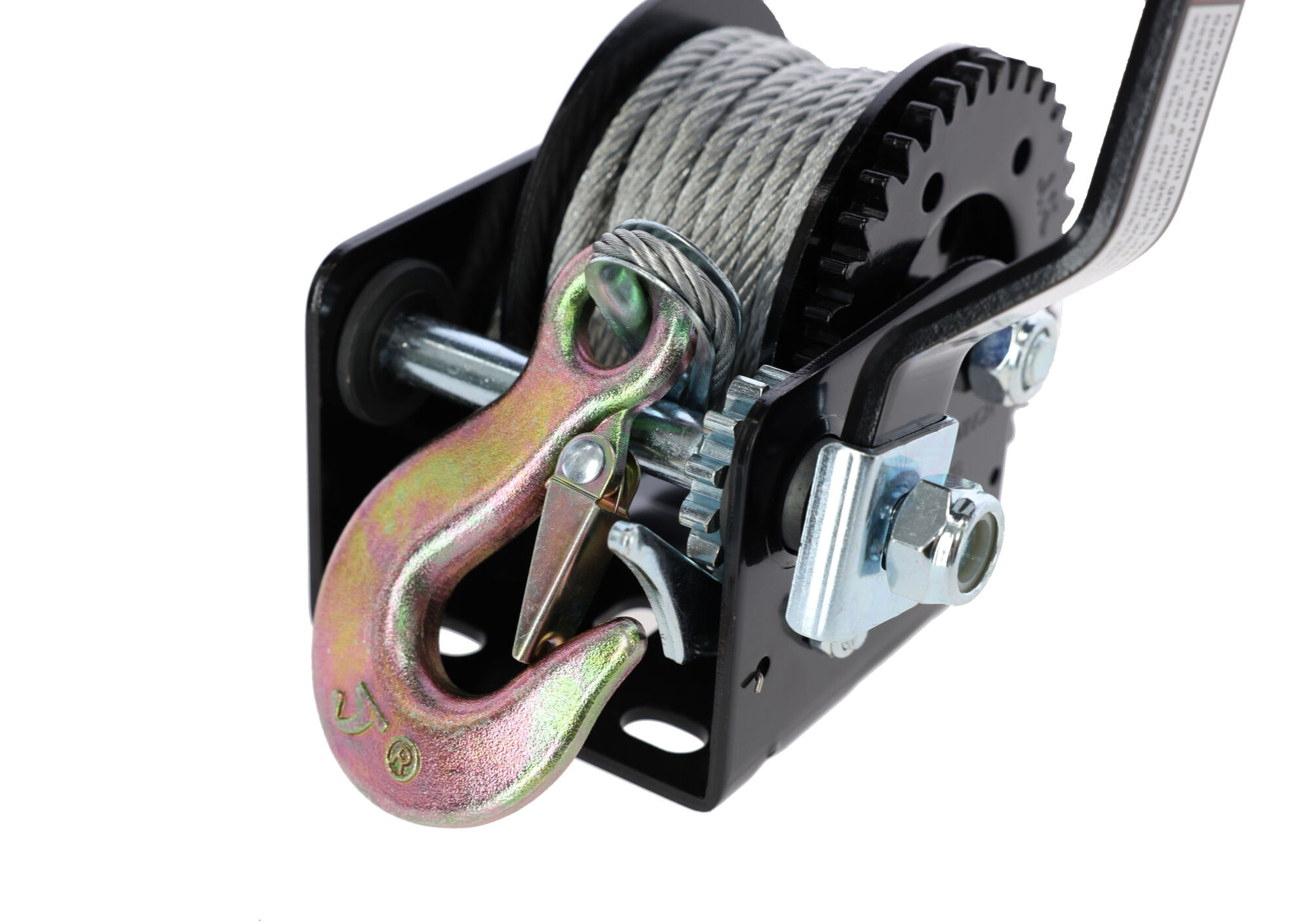 Seilwinde Hand Winch mit automatischer Bremse, 20m Seil, max. Zugbelastung 720 kg - 37113 Seilwinde Hand Winch mit automatischer Bremse, 20m Seil, max. Zugbelastung 720 kg von 37113