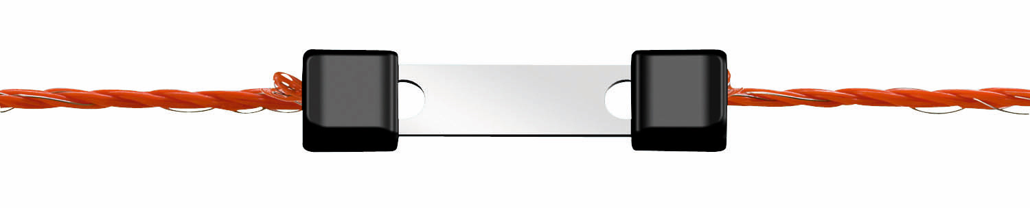 Litzenverbinder Litzclip® 3mm gerade Edelstahl | 10 Stück von Litzclip 442003/106