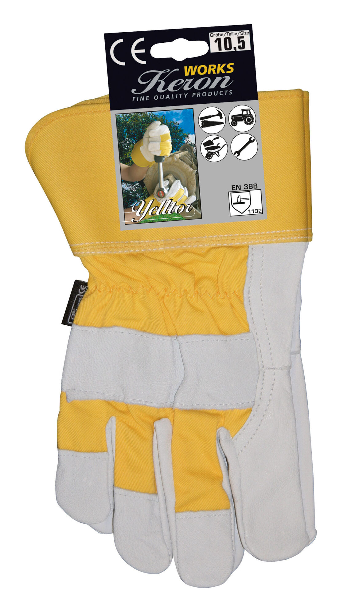 Rindsvollleder-Handschuh "Yelltor" - Keron Rindsvollleder-Handschuh "Yelltor" von Keron
