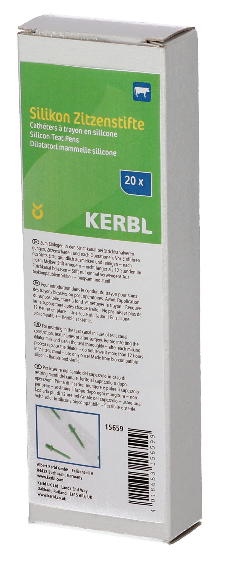Silikon Zitzenstifte | 20 Stück - Kerbl 15659 Silikon Zitzenstifte | 20 Stück von Kerbl 15659
