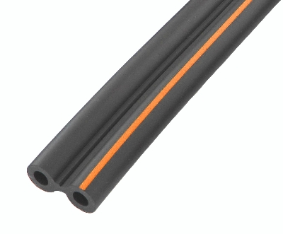 Gummi Doppelpulsschlauch 7 x 13 mm, oranger Streifen - Melktechnik-Discount Gummi Doppelpulsschlauch 7 x 13 mm, oranger Streifen von Melktechnik-Discount