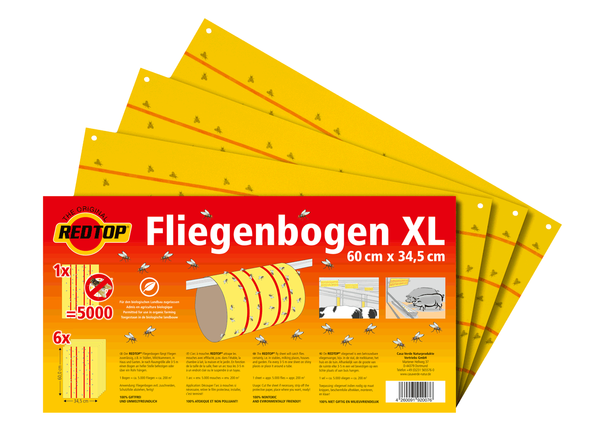REDTOP Fliegenbögen XL 60 x 34,5cm | 6er Pack - REDTOP REDTOP Fliegenbögen XL 60 x 34,5cm | 6er Pack von REDTOP
