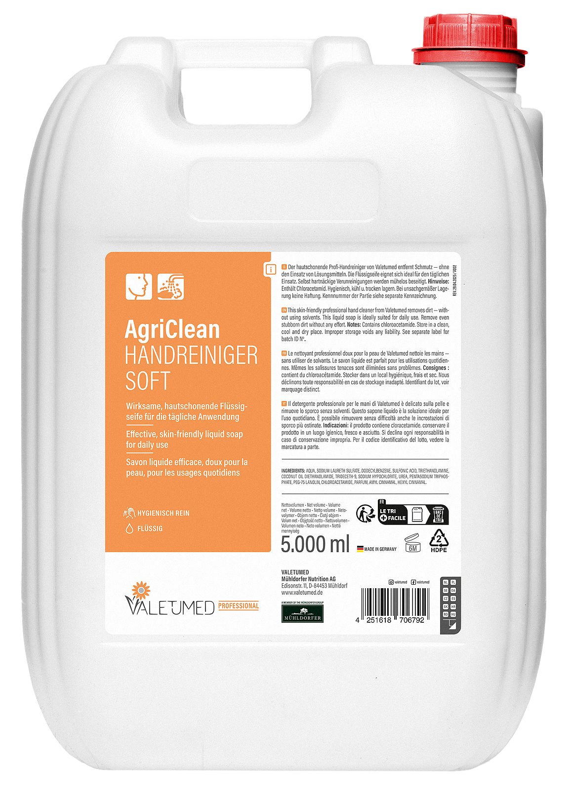 Handreiniger AgriClean Soft von Valetumed