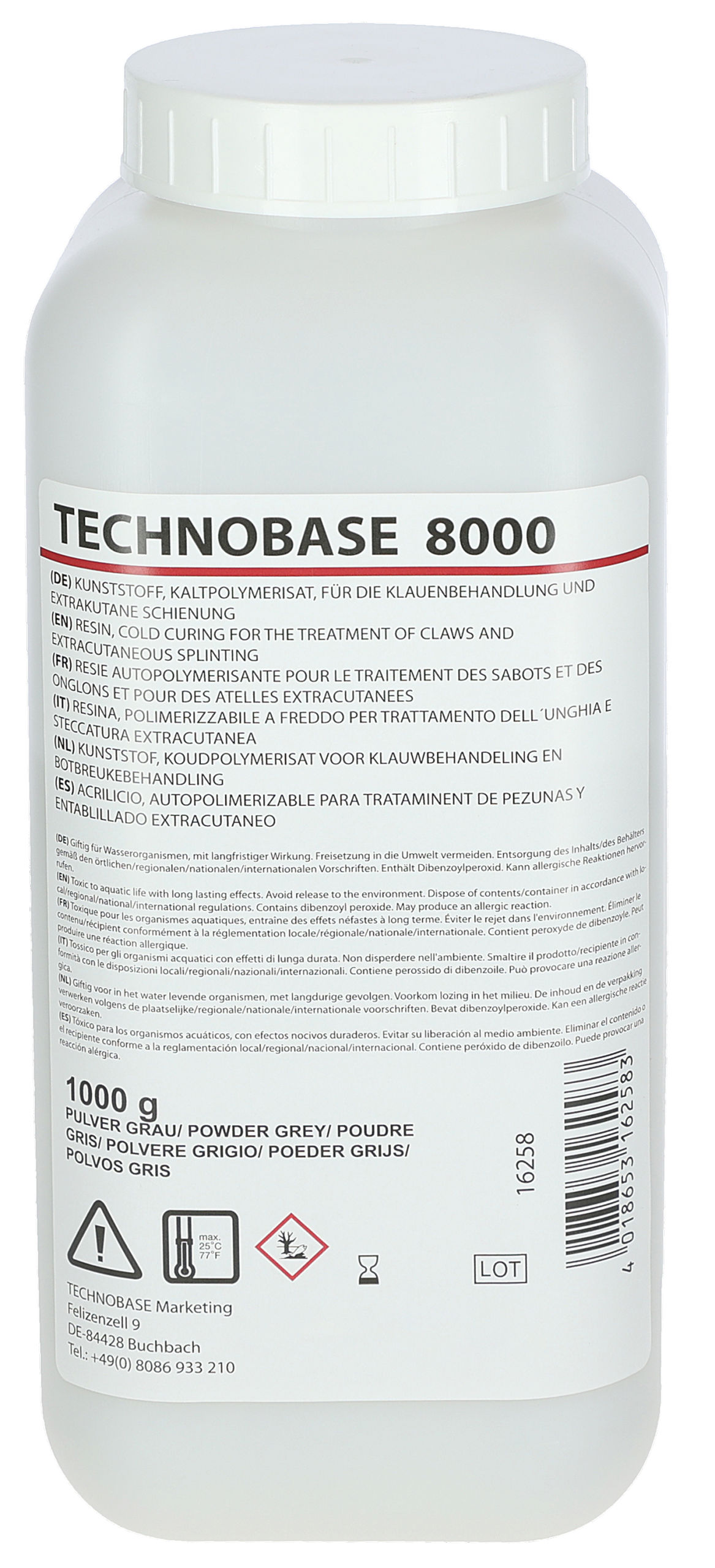 Technobase Pulver | 1000g von Kerbl 16258