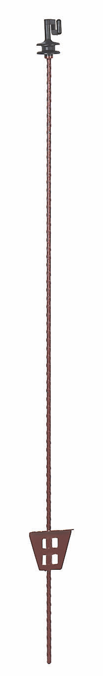 Federstahlpfahl rund 105cm mit Kopfisolator (10 Stück) von Kerbl 441458