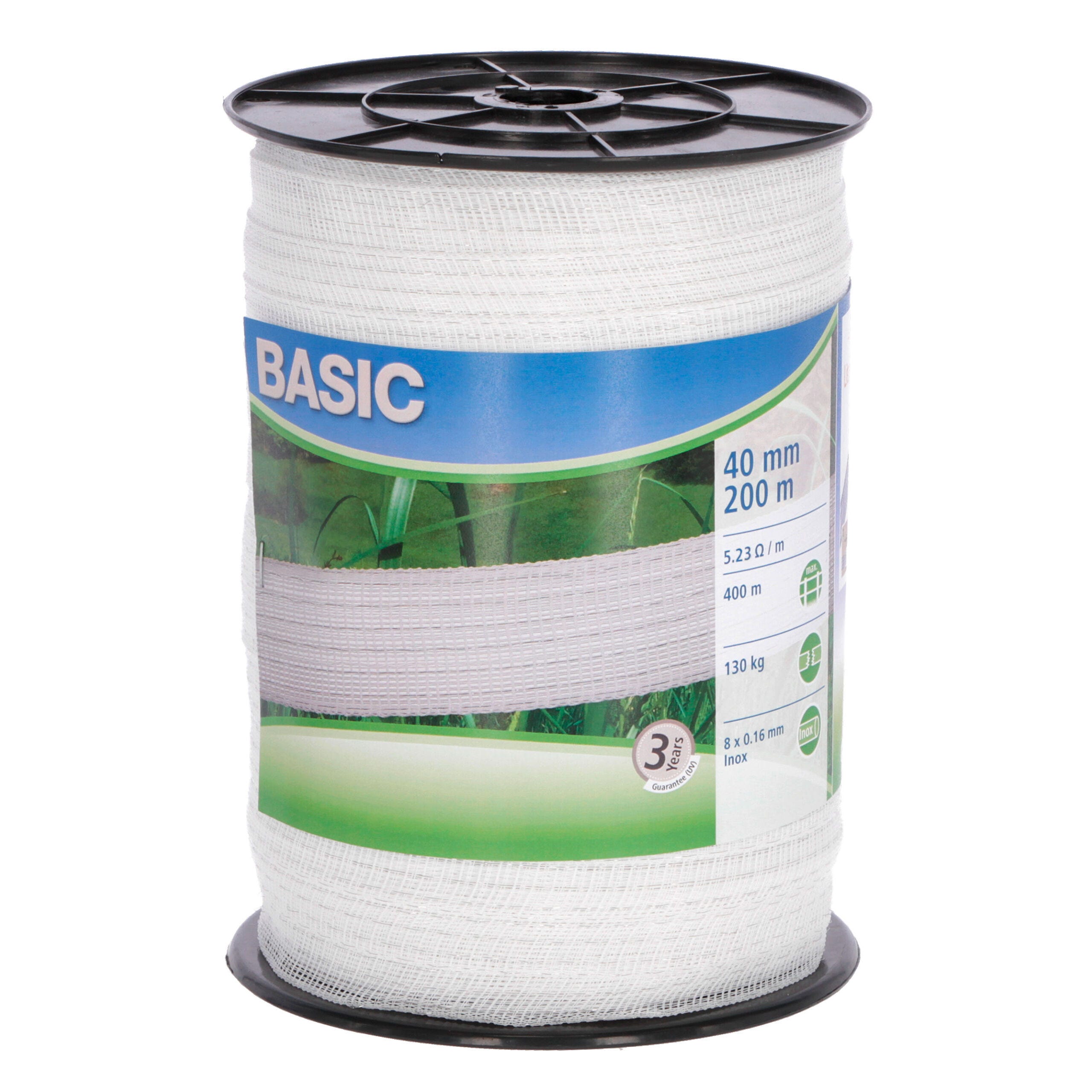 Euro Guard Weideband BASIC 40 mm, weiß | 200 m - Kerbl 441522 Euro Guard Weideband BASIC 40 mm, weiß | 200 m von Kerbl 441522